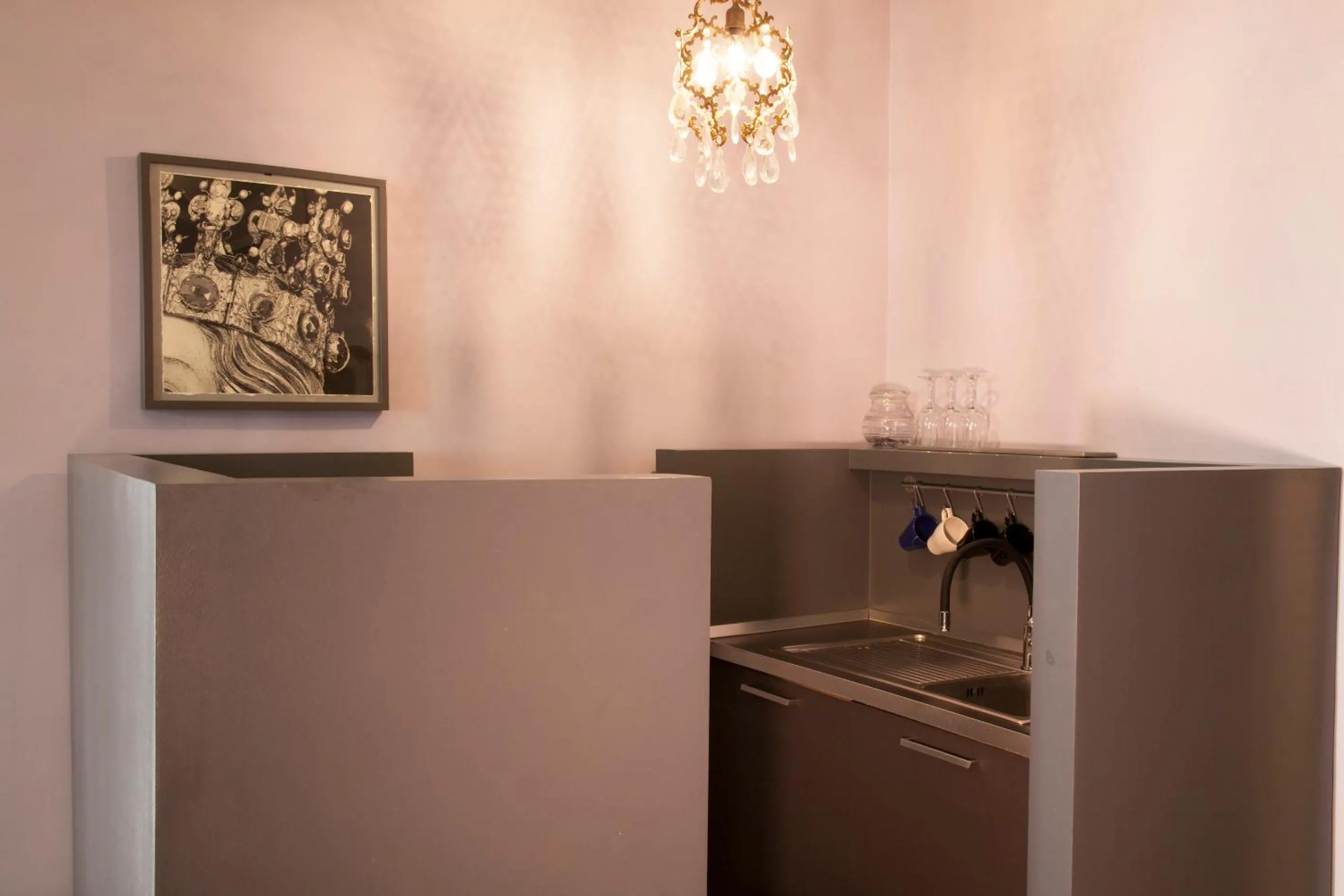 Kitchen or kitchenette in Tre Vie apARTment con terrazza