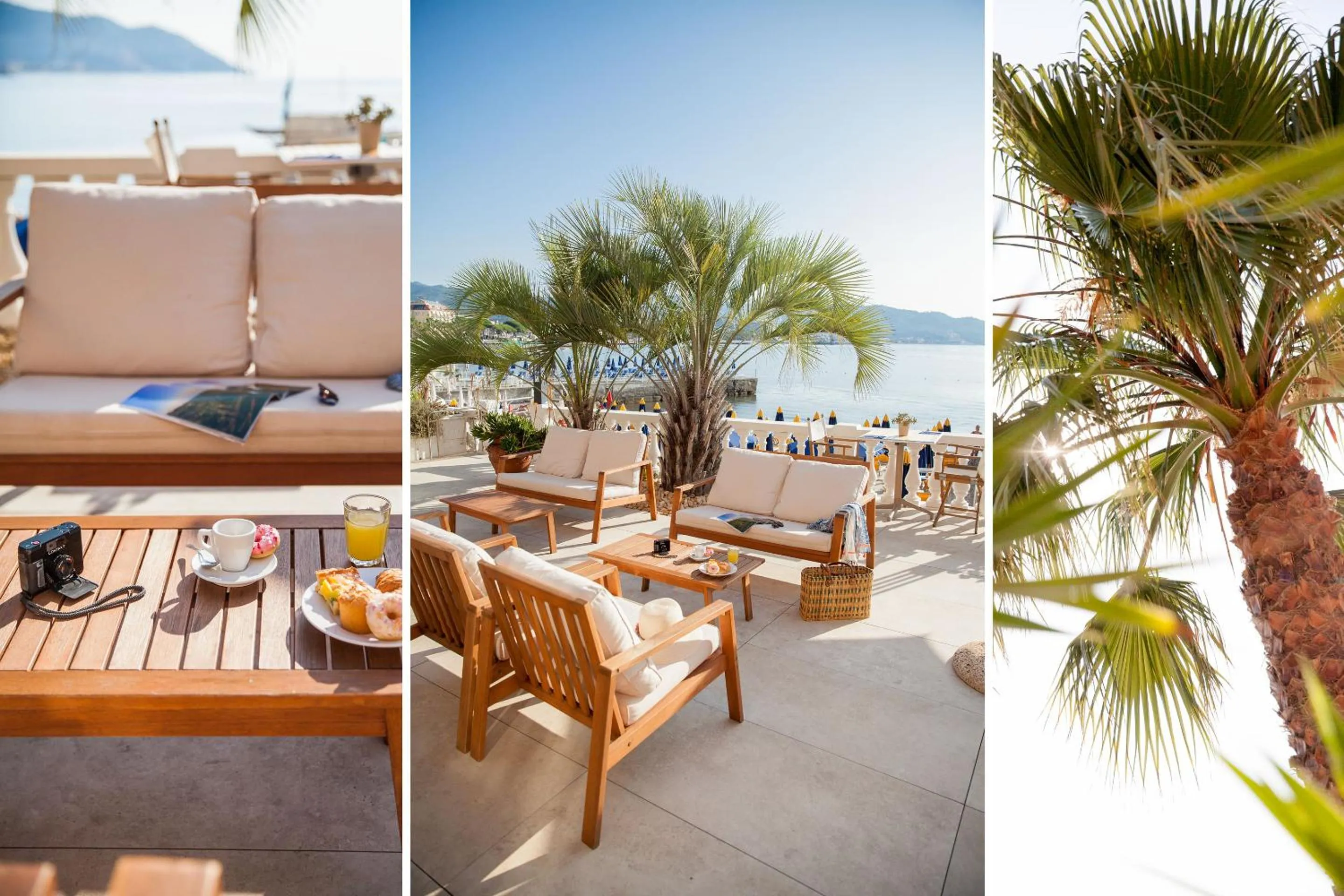 Patio in Hotel Golfo e Palme