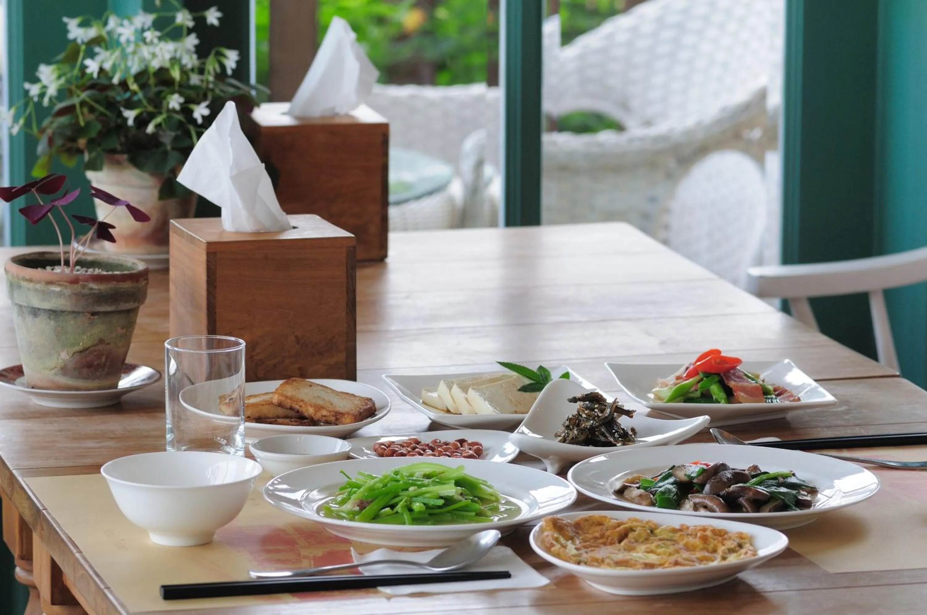 Asian breakfast in Sunday Home