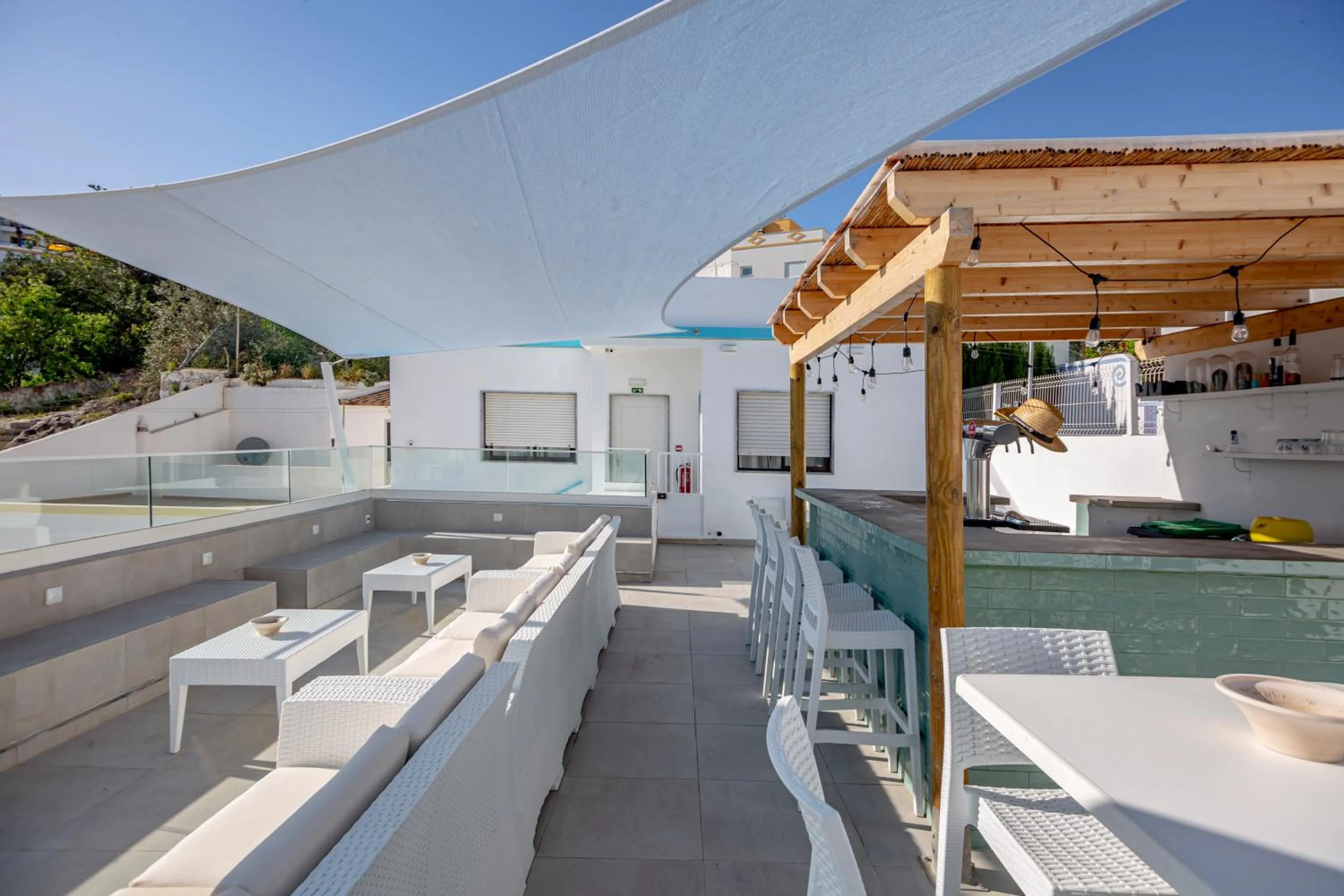 Patio in Sun Lovers Hostel