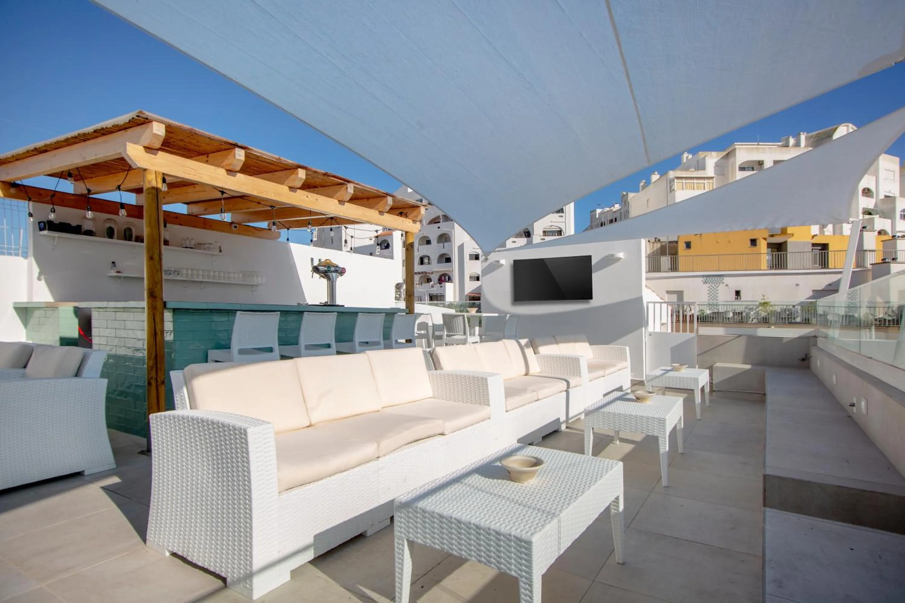 Patio in Sun Lovers Hostel