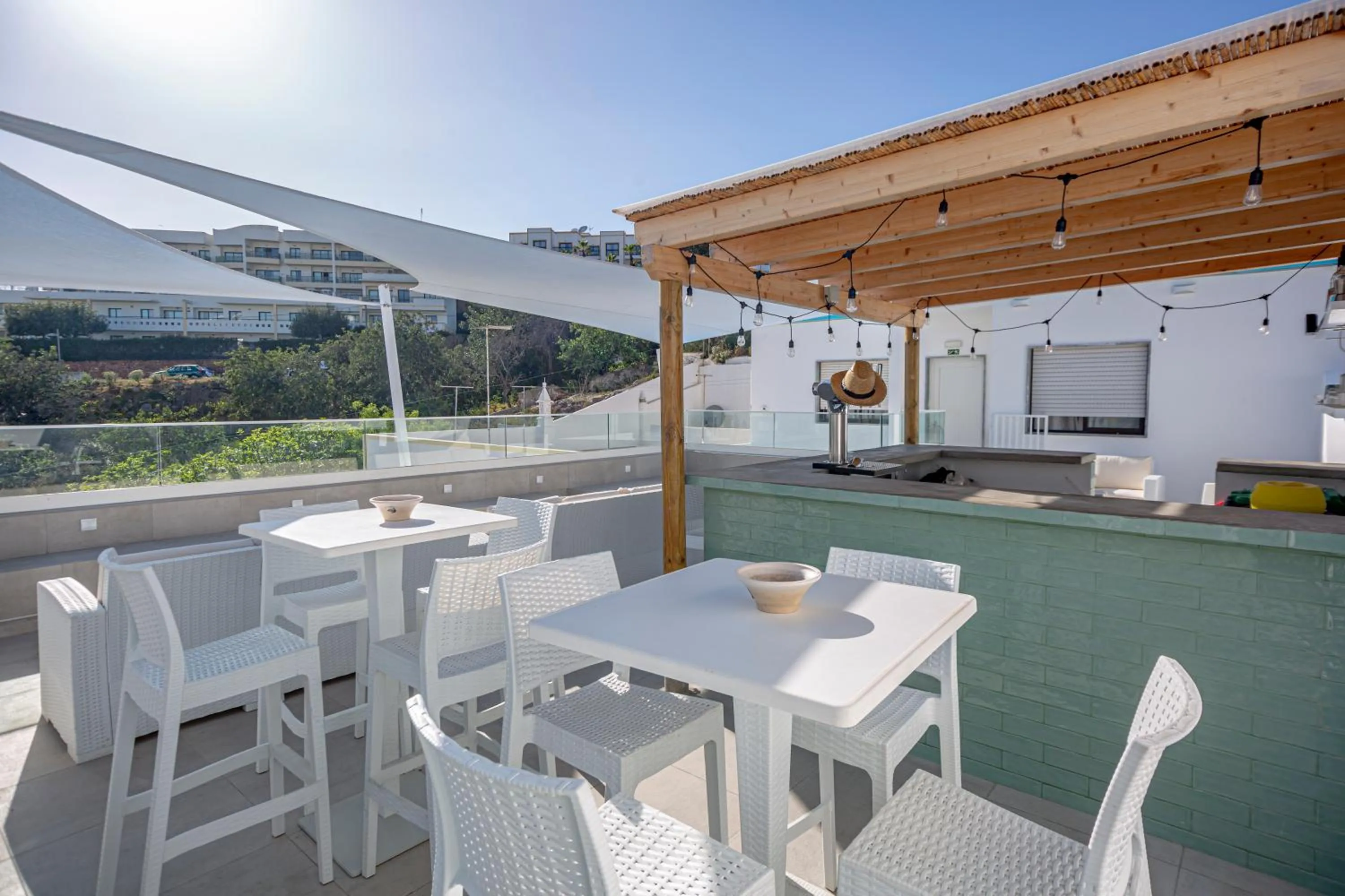 Patio in Sun Lovers Hostel