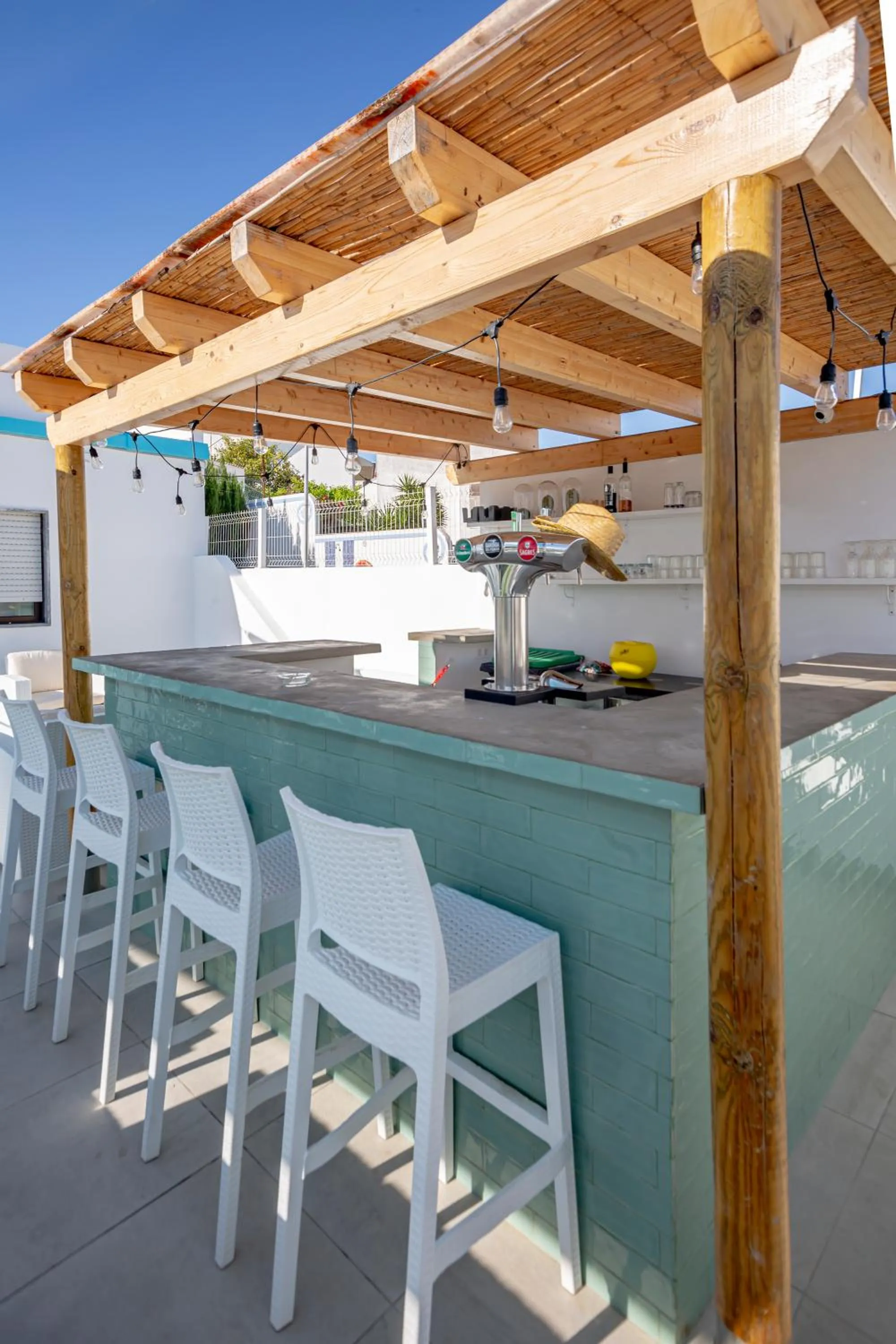 Patio in Sun Lovers Hostel