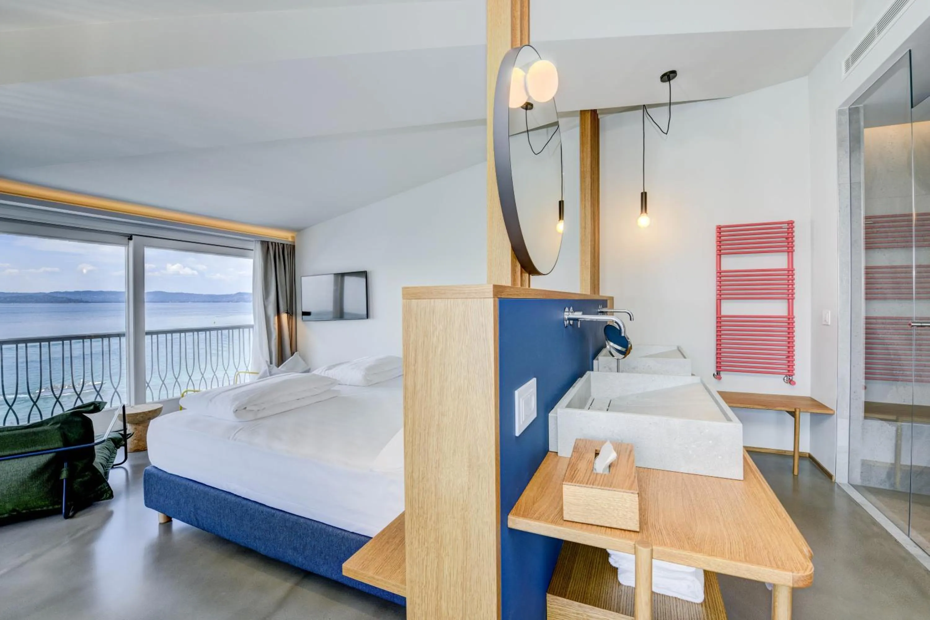 View (from property/room), Bed in Hotel Flaminia