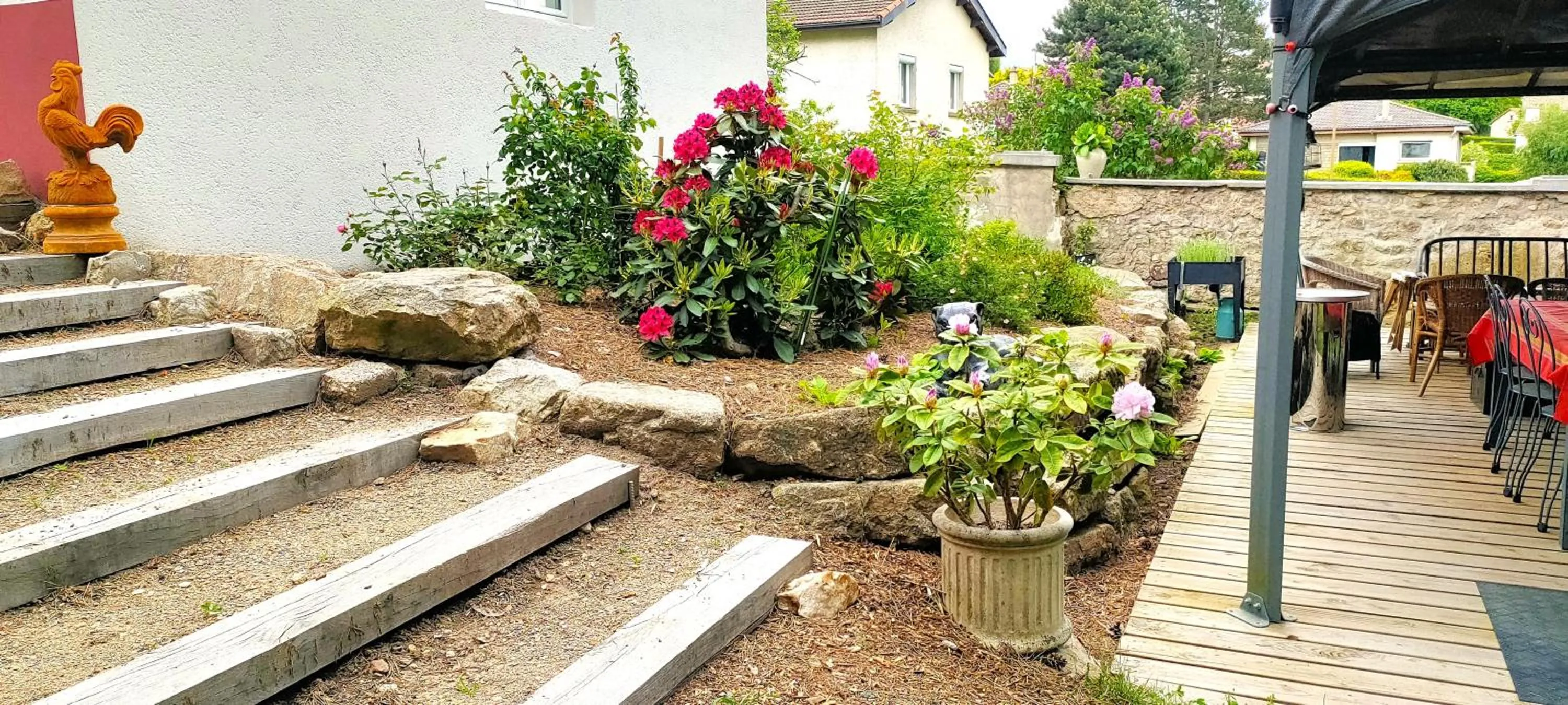 Garden in Chez Martine et Philippe en Velay