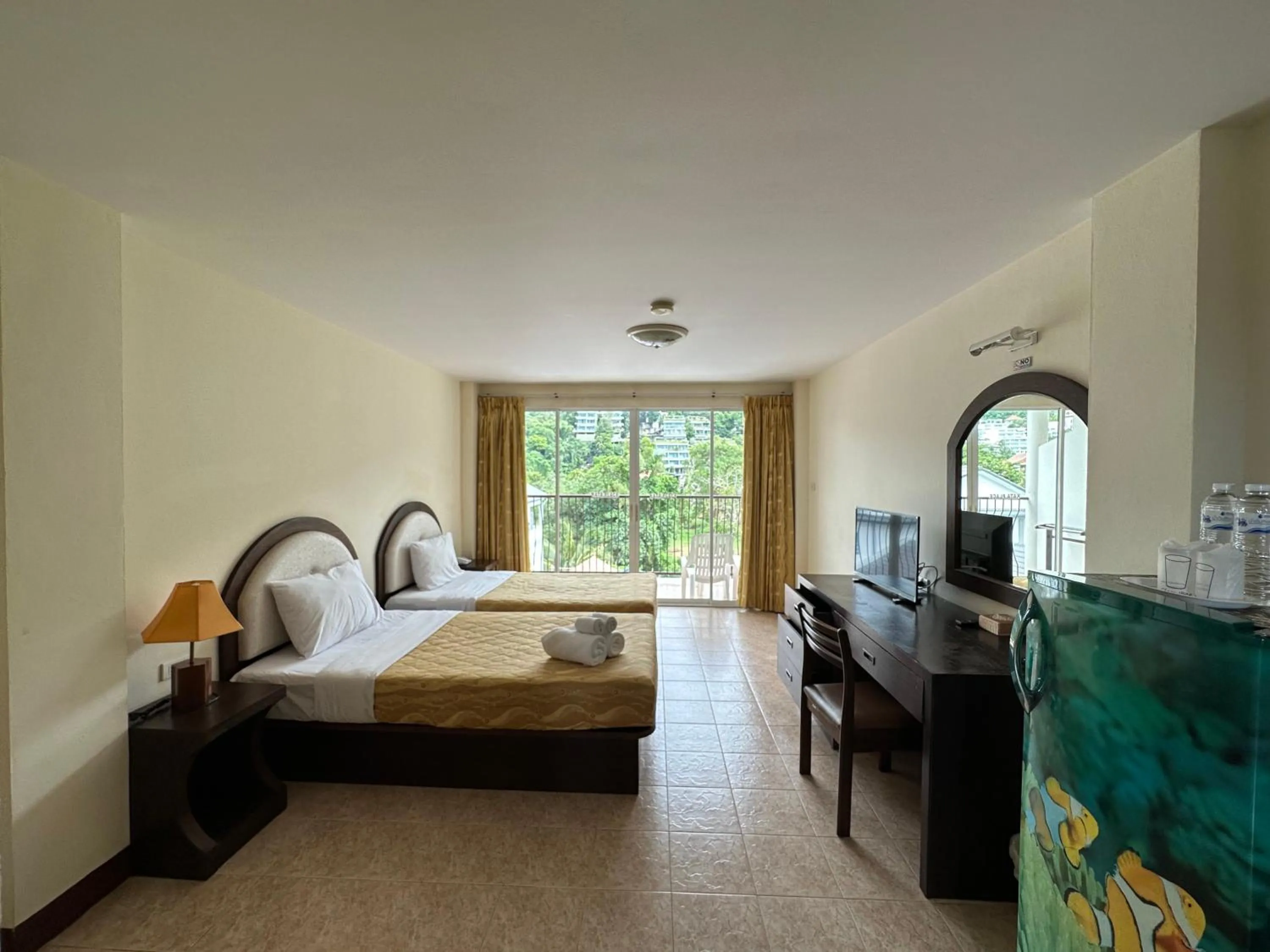 Bed in Kata Place Hotel