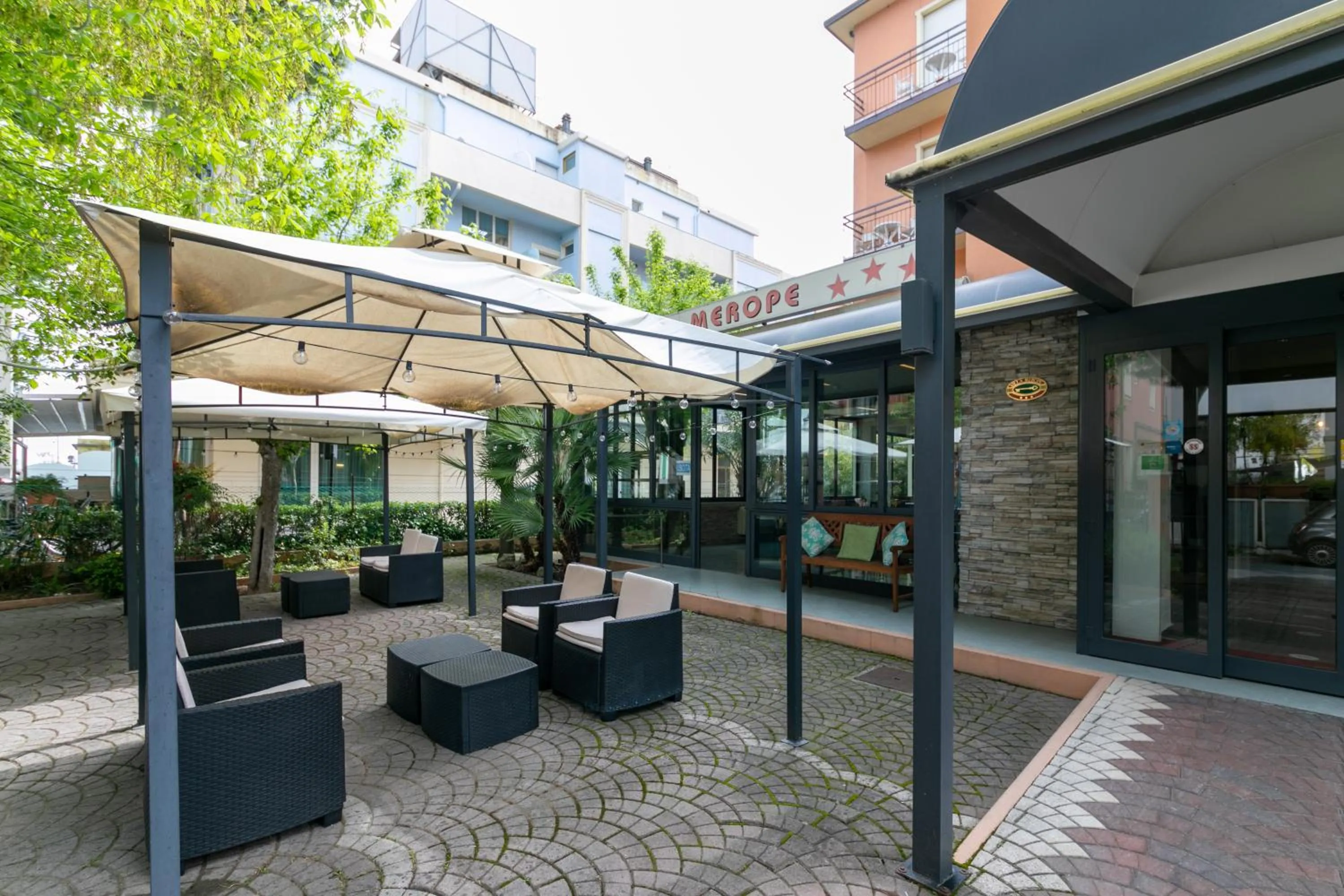 Property building in Hotel Villa Merope