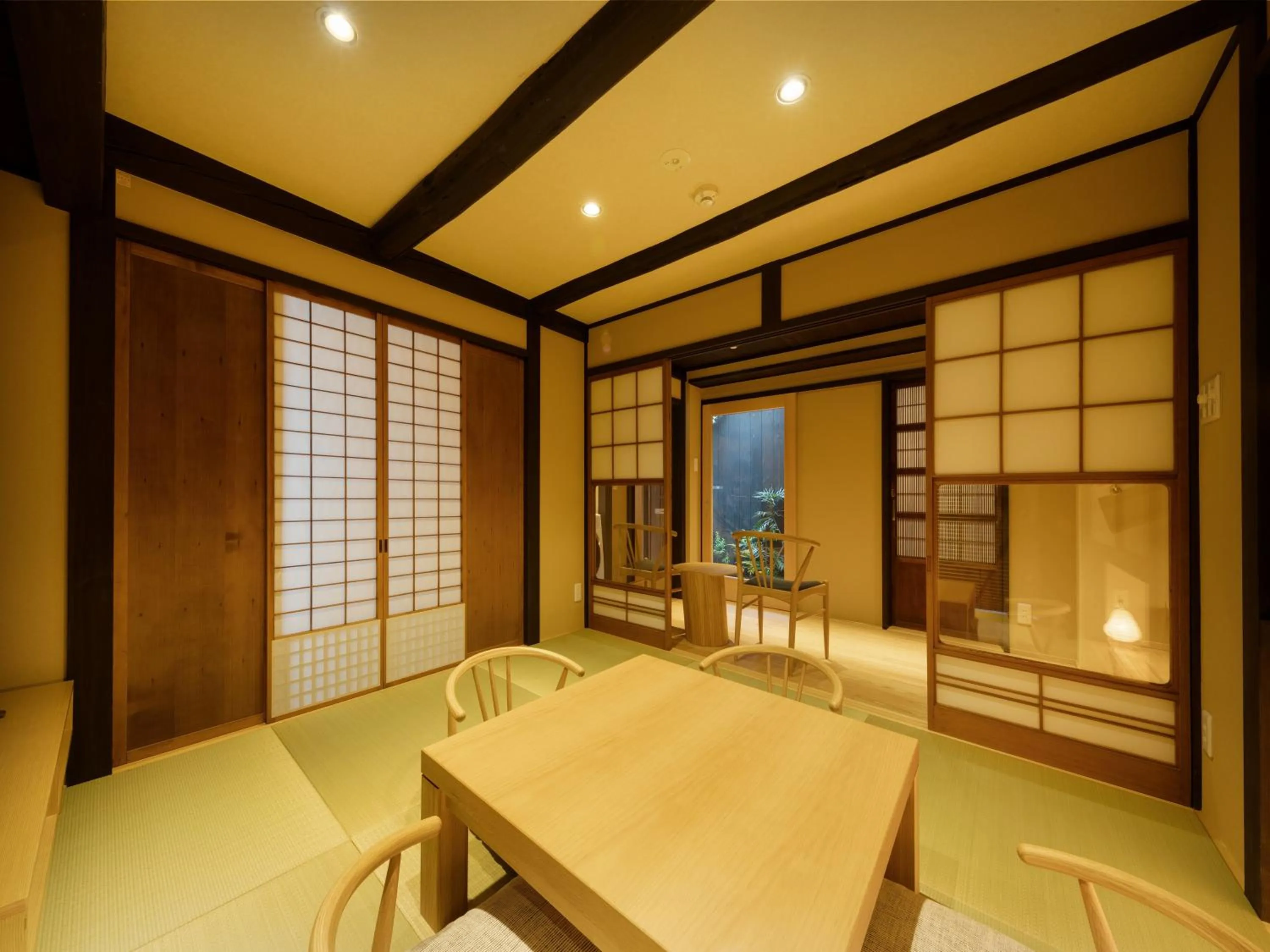 Living room in Tsumugi GionShirakawa