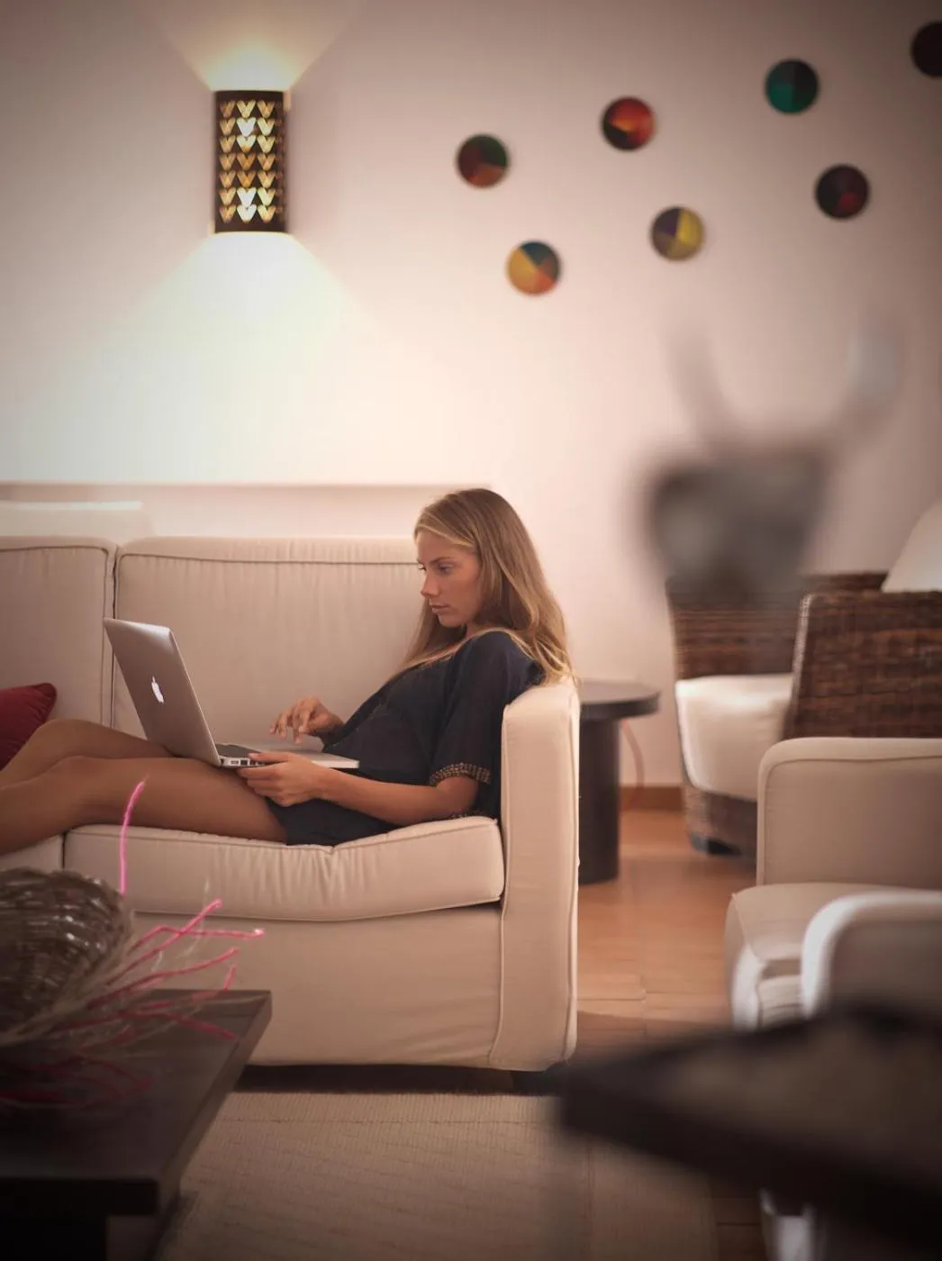 Communal lounge/ TV room in Hotel Aquadulci