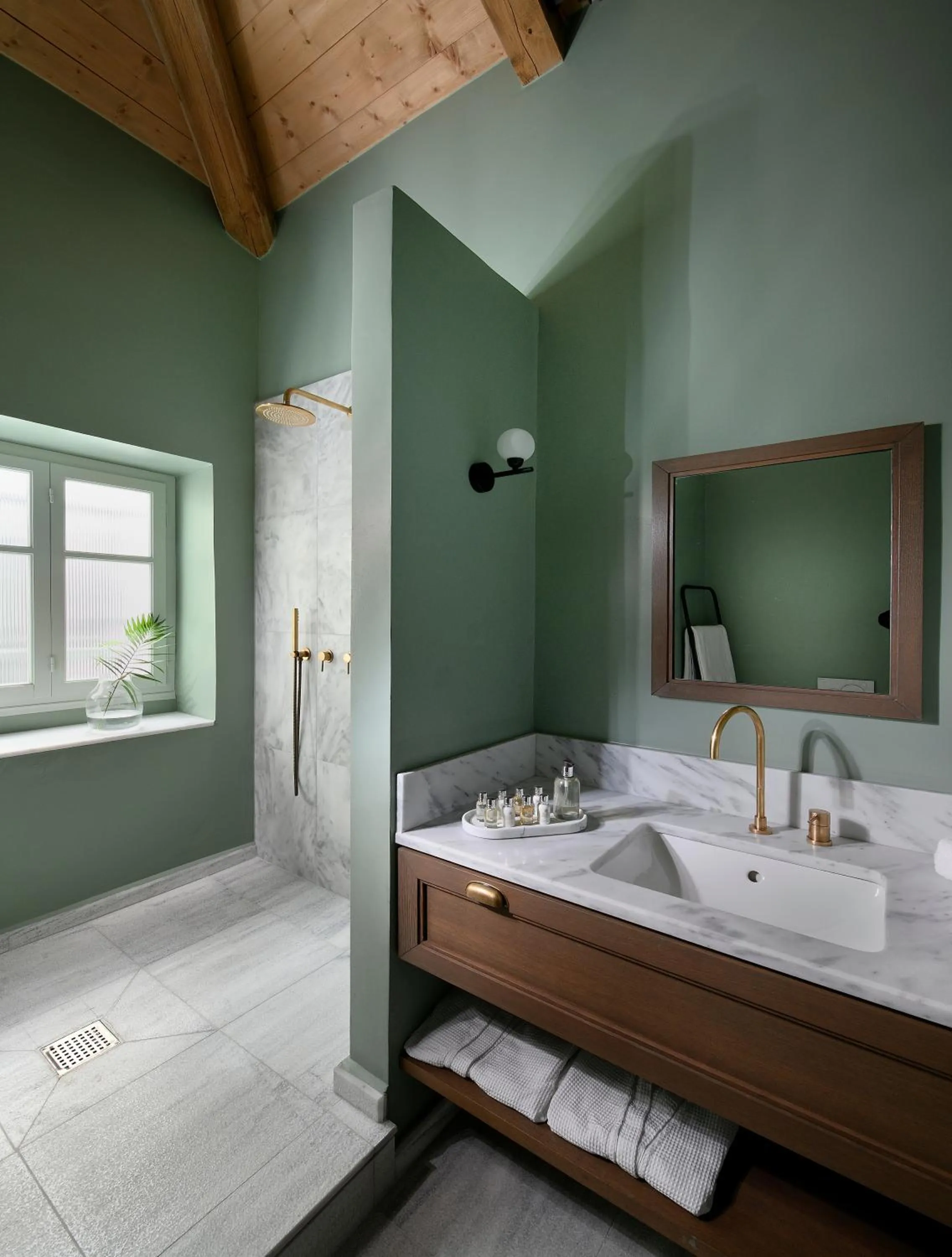 Bathroom, Bed in ATHINAIDOS QUARTERS by K&K