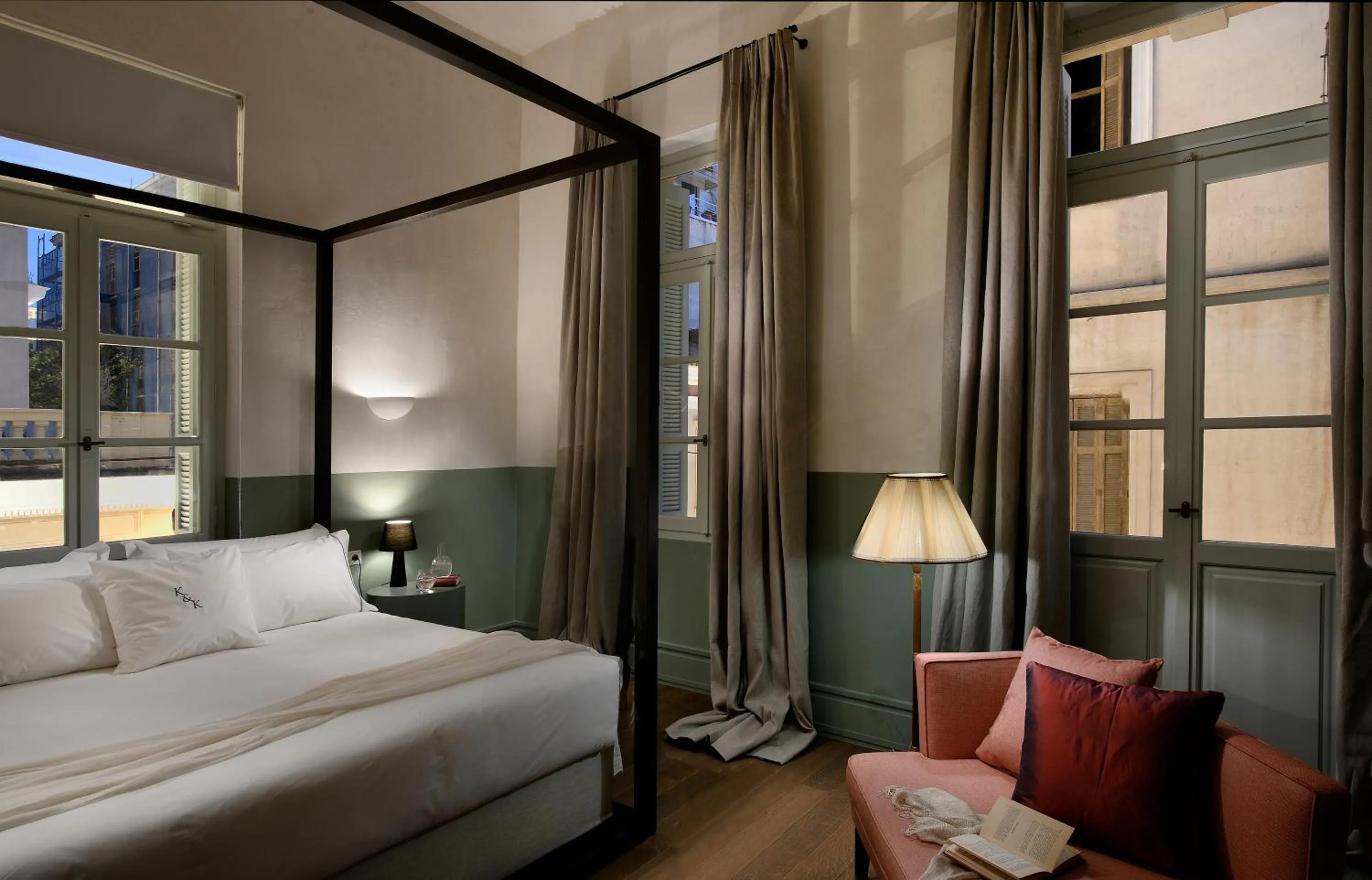 Photo of the whole room, Bed in ATHINAIDOS QUARTERS by K&K