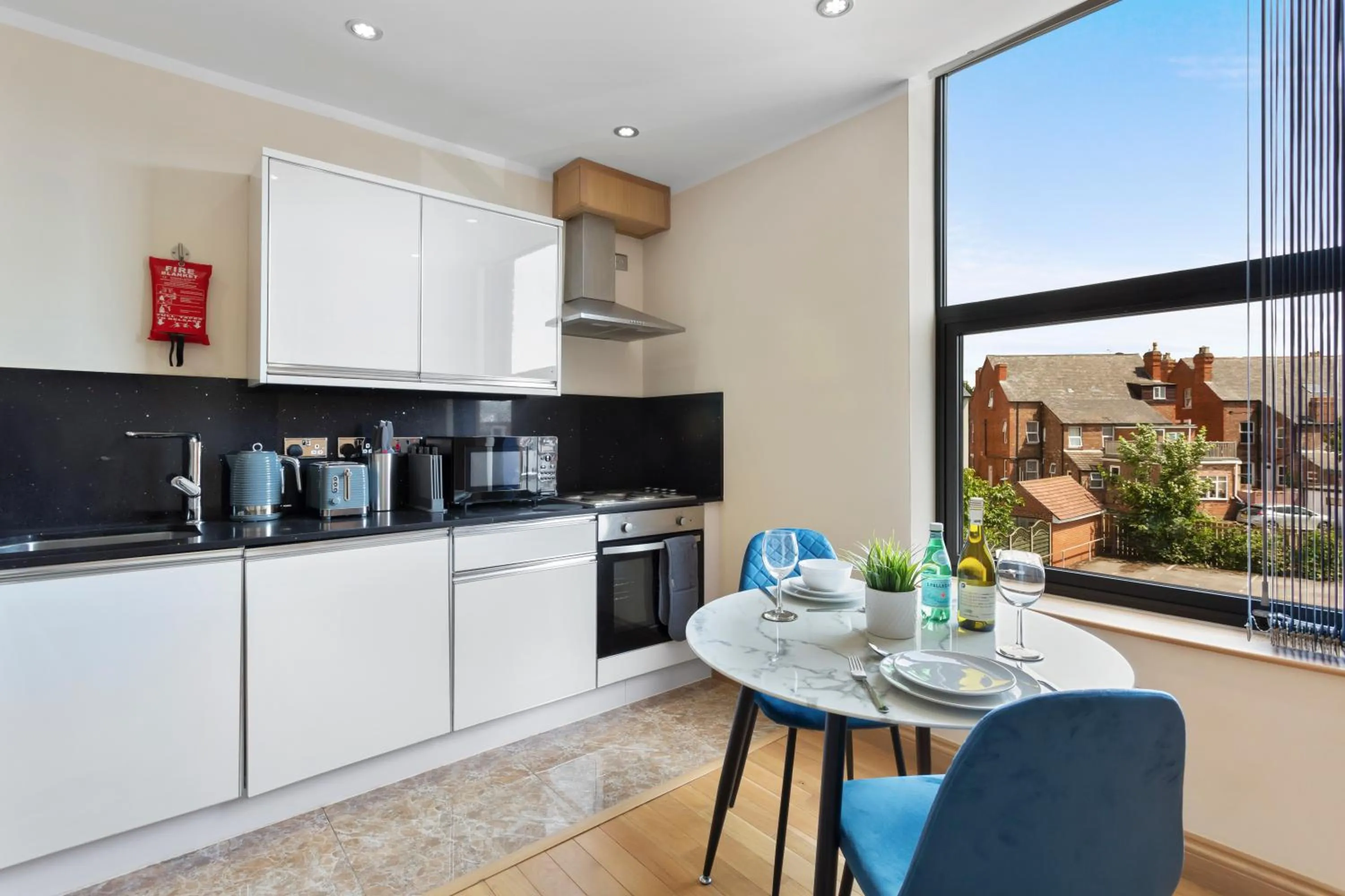 Bedroom in West One Studios