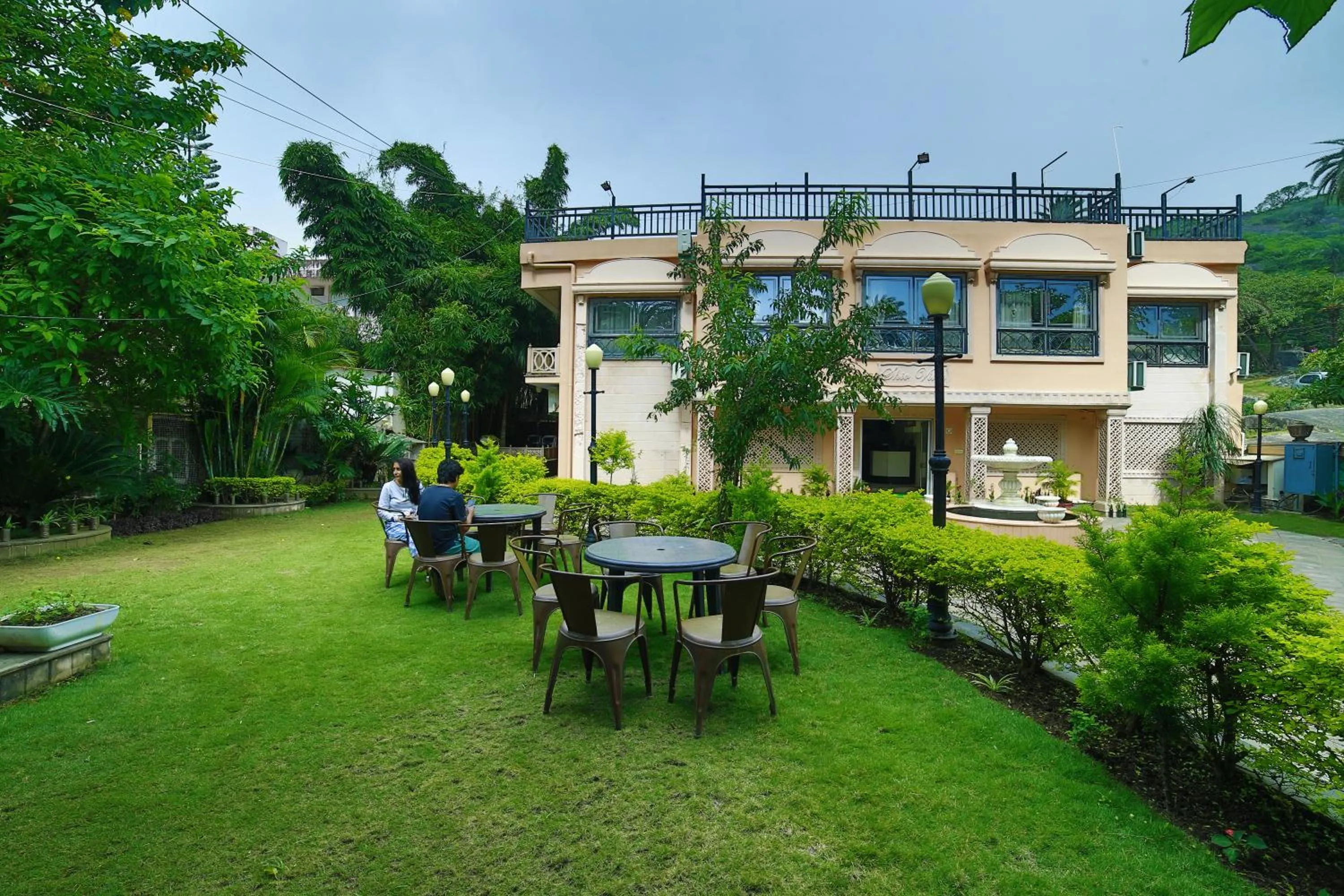 Patio in Hotel Shiv Villa