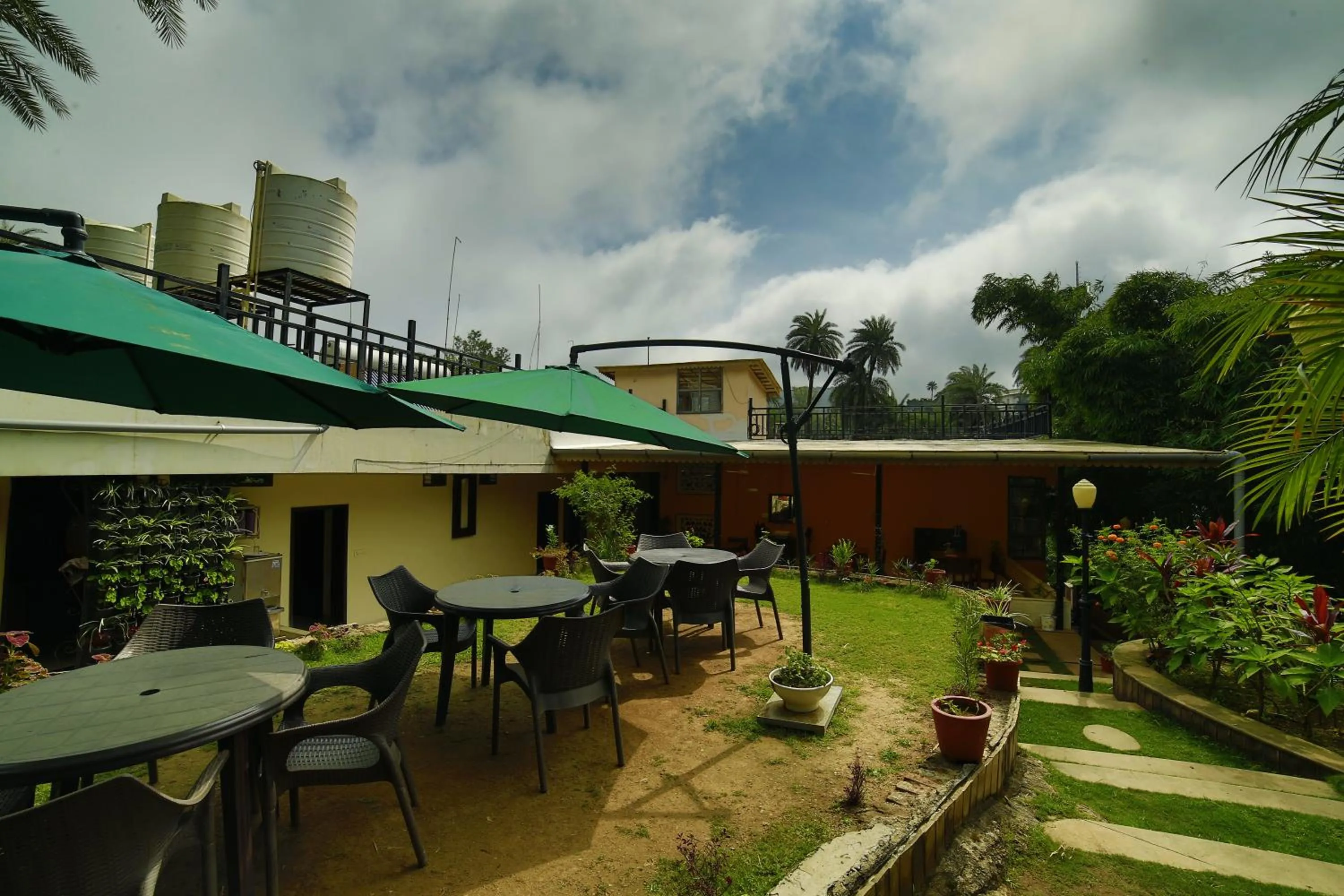 Patio in Hotel Shiv Villa
