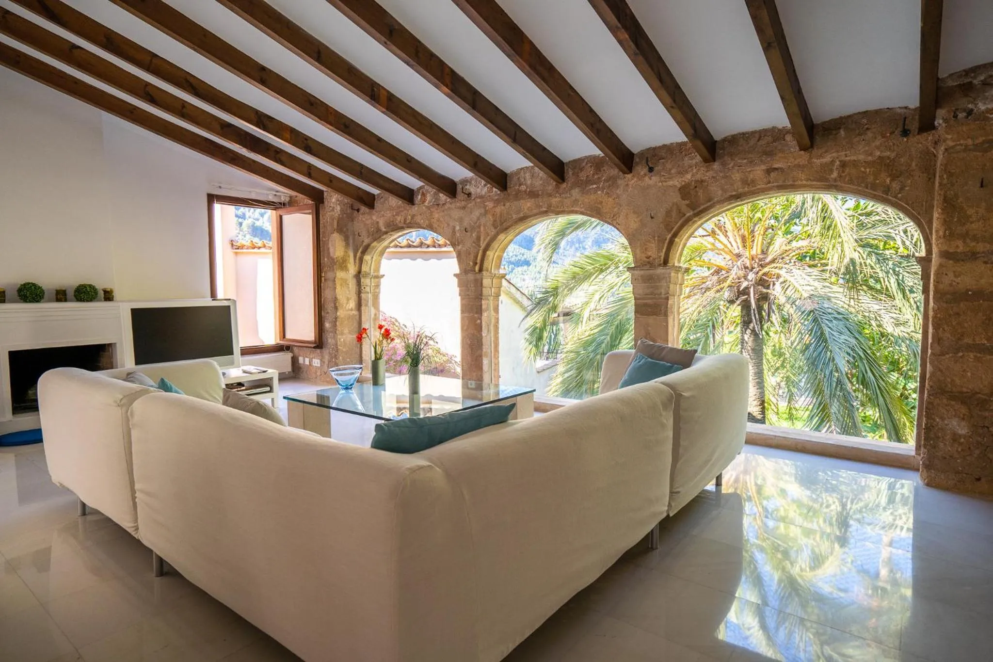 Living room in Hotel Can Verdera