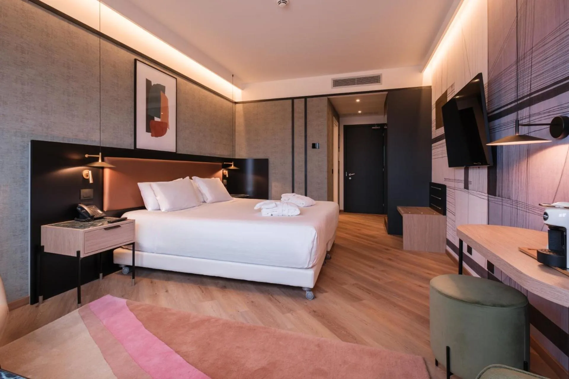 Bedroom, Bed in Savhotel Mantegna Padova