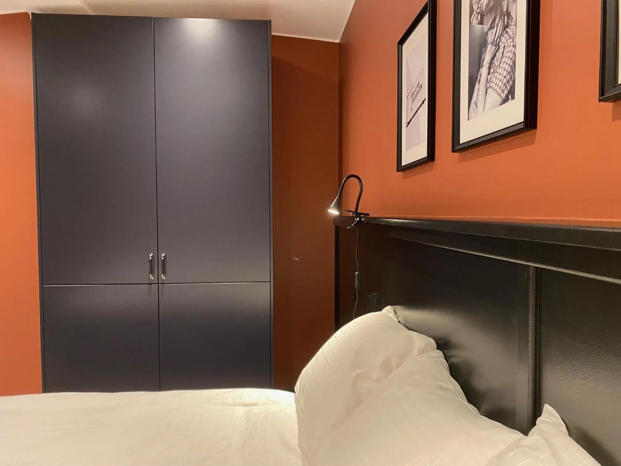 wardrobe, Bed in Magnolia House Sollentuna