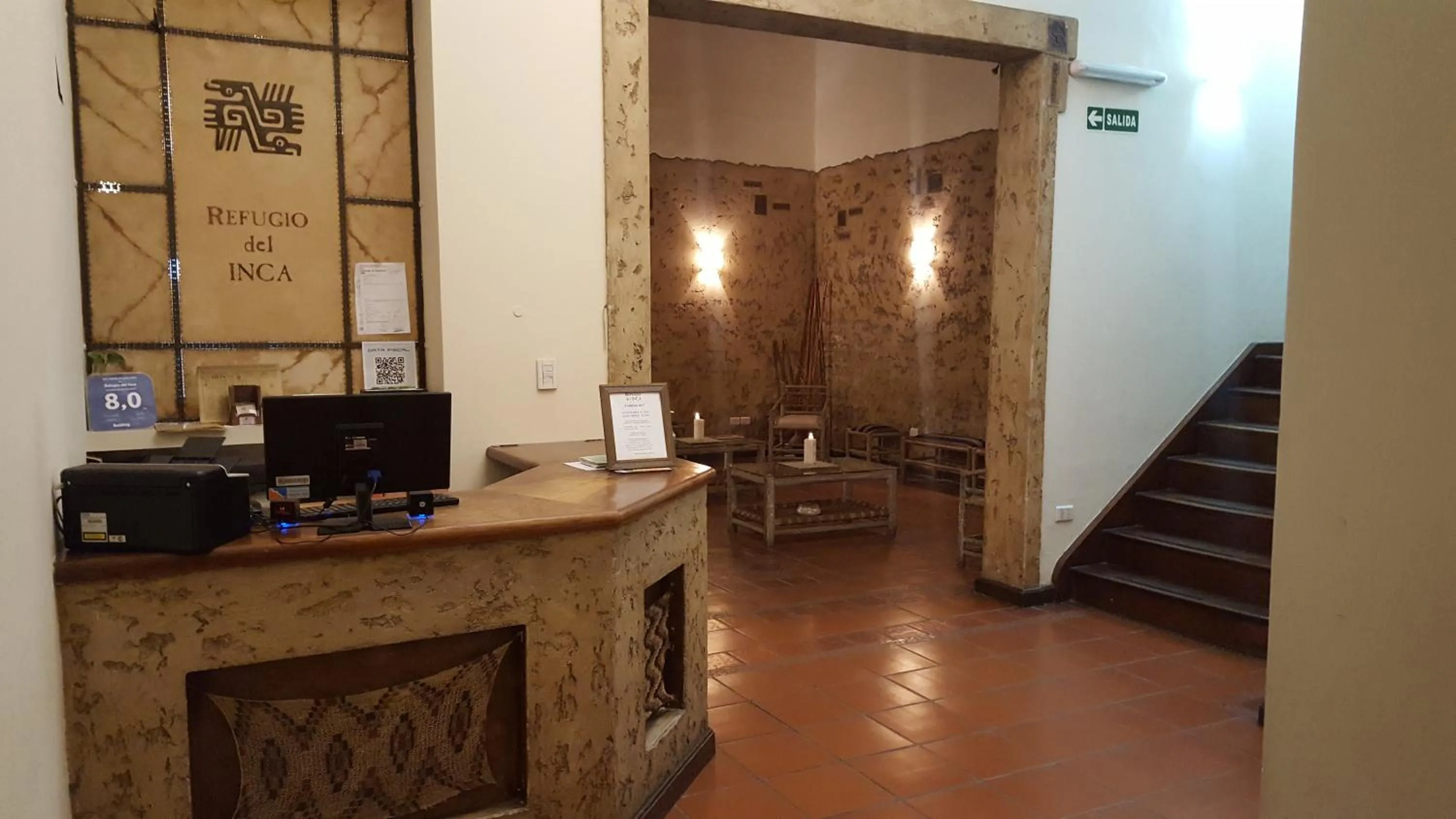 Lobby or reception in Refugio del Inca