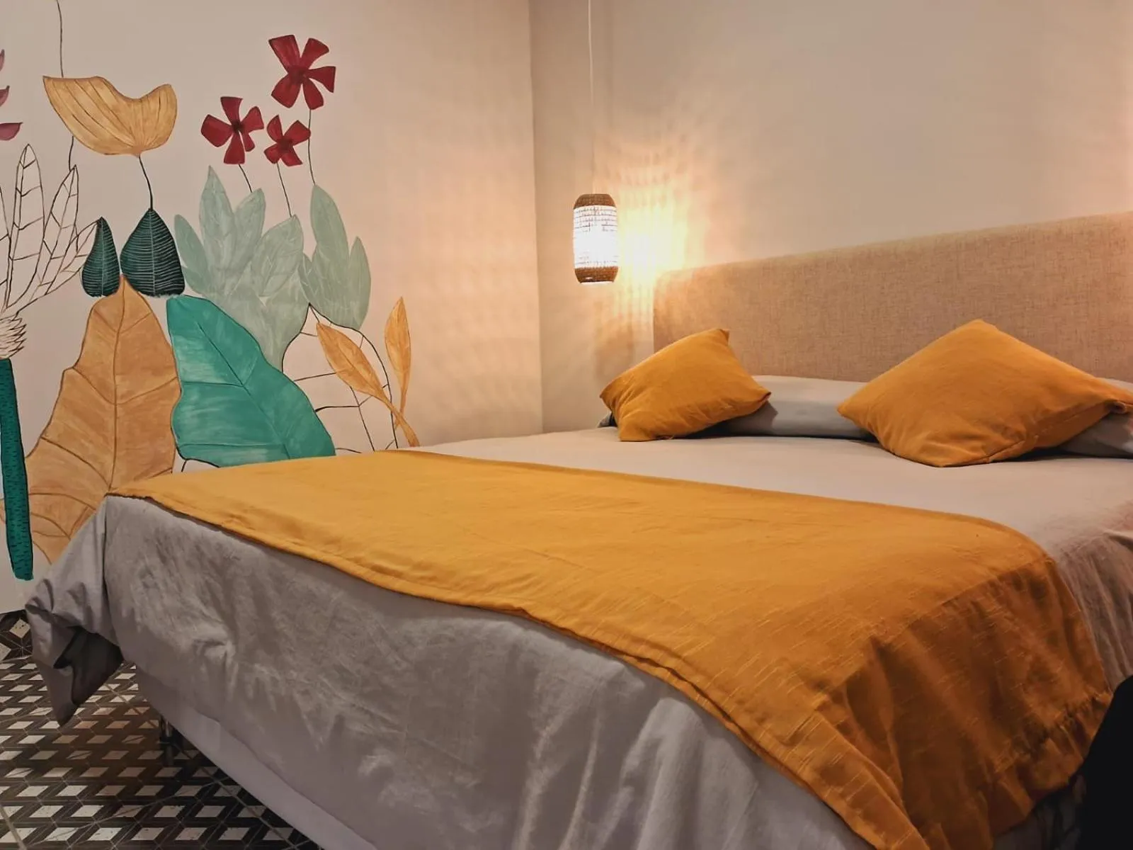 Bed in Refugio del Inca