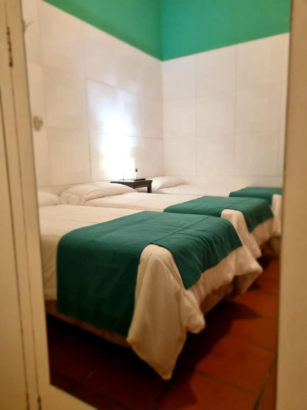 Bed in Refugio del Inca