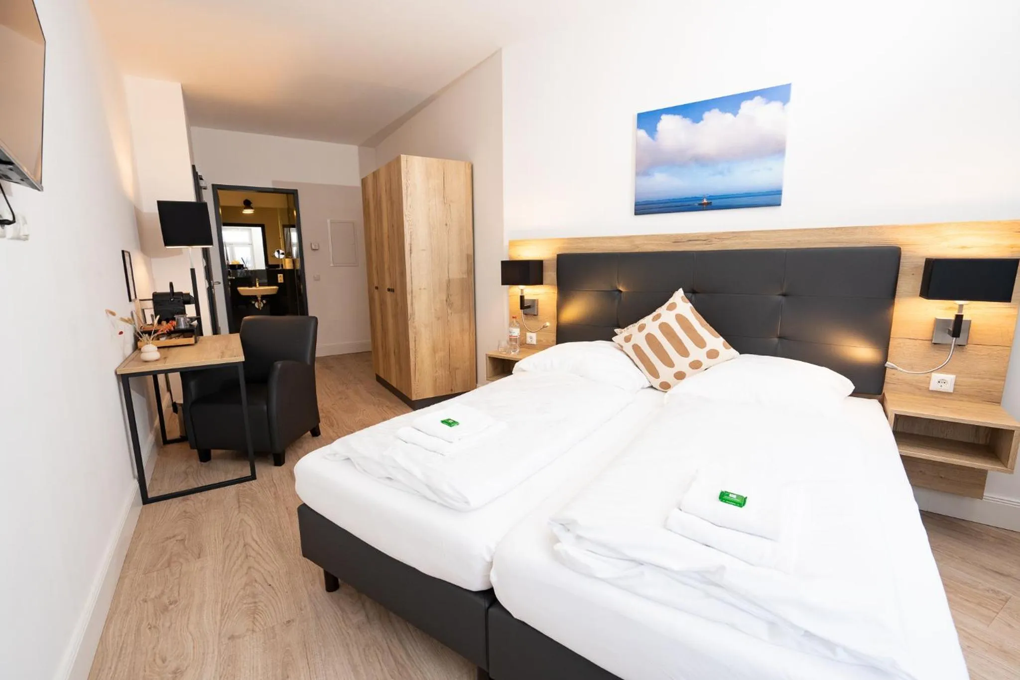 Bed in Homaris Strandhaus Blankenese