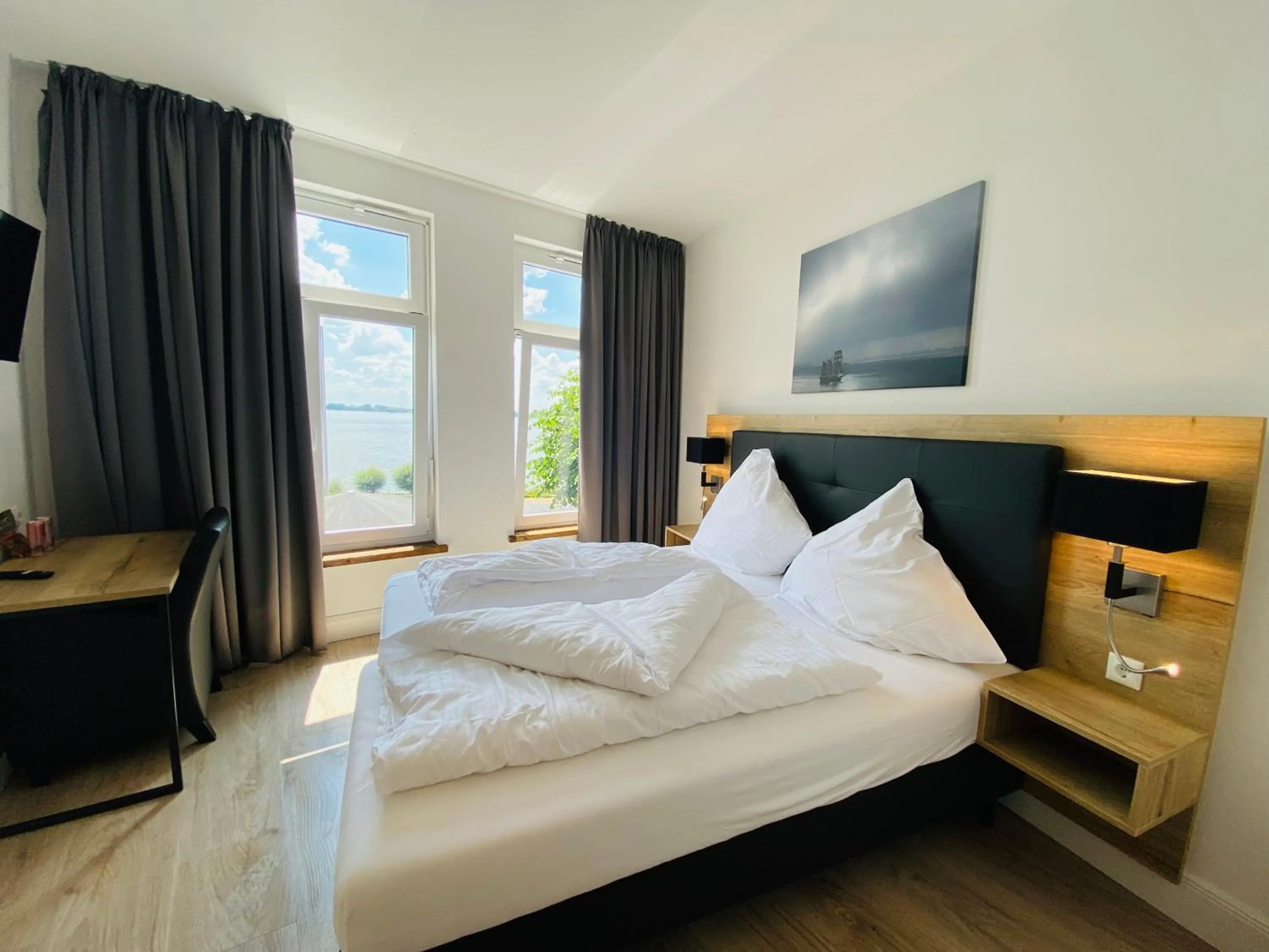 Bed in Homaris Strandhaus Blankenese