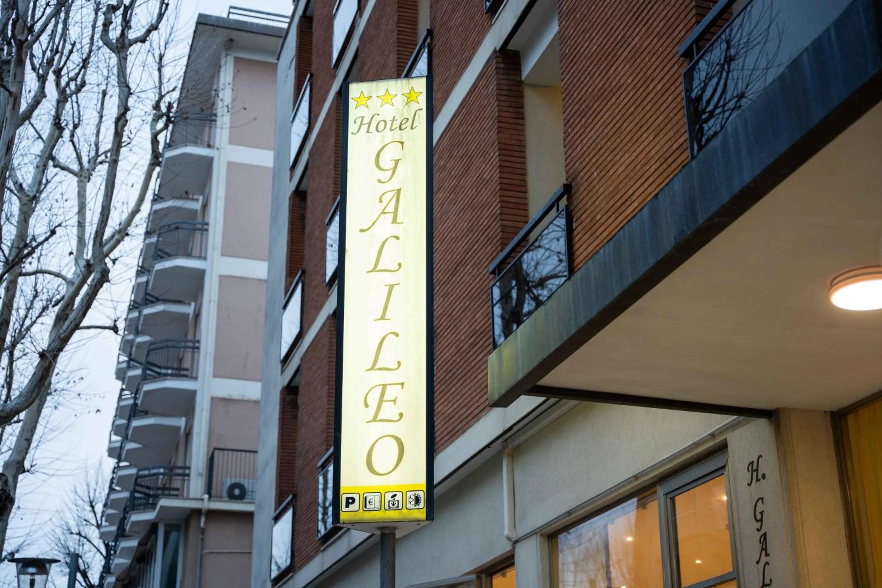 Property building in Hotel Galileo