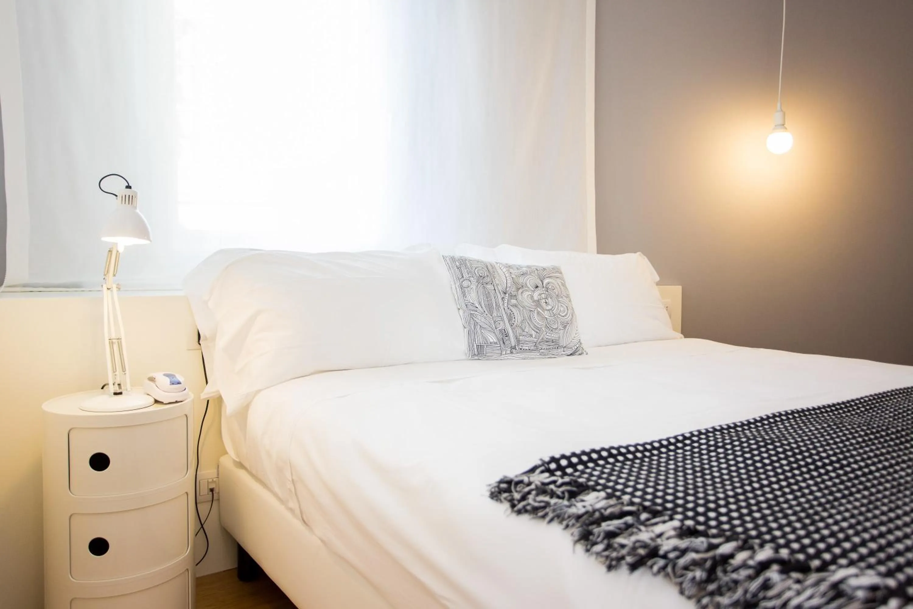 Bed in Hotel Solemare