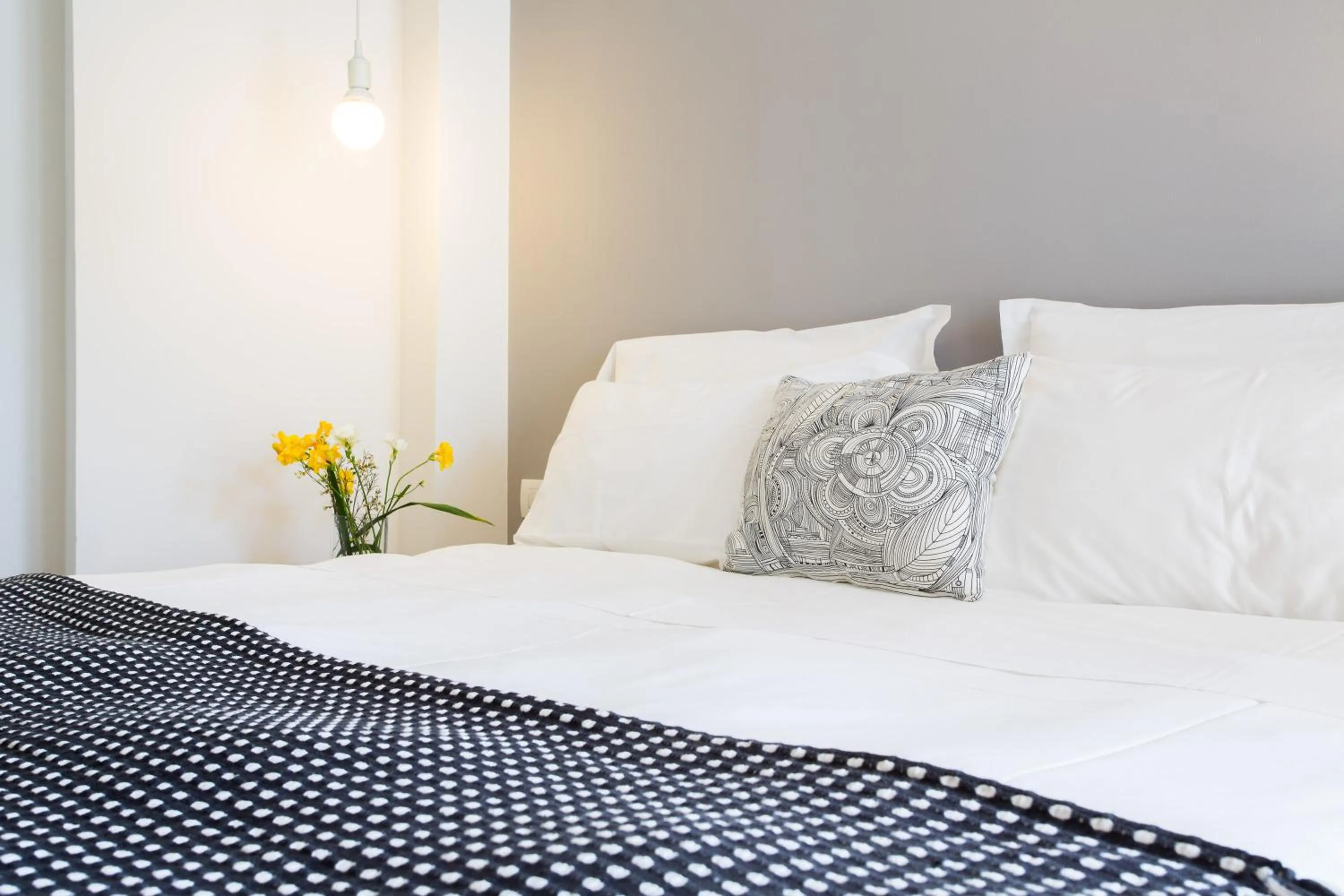 Bed in Hotel Solemare