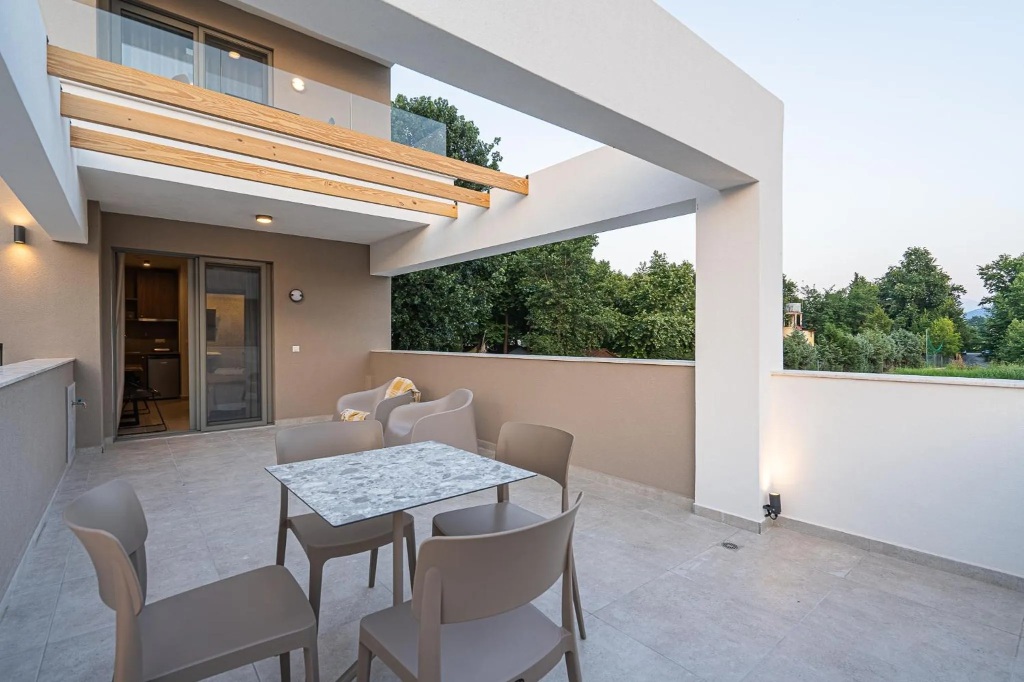 Balcony/Terrace in Funtuki Seaside Apartments