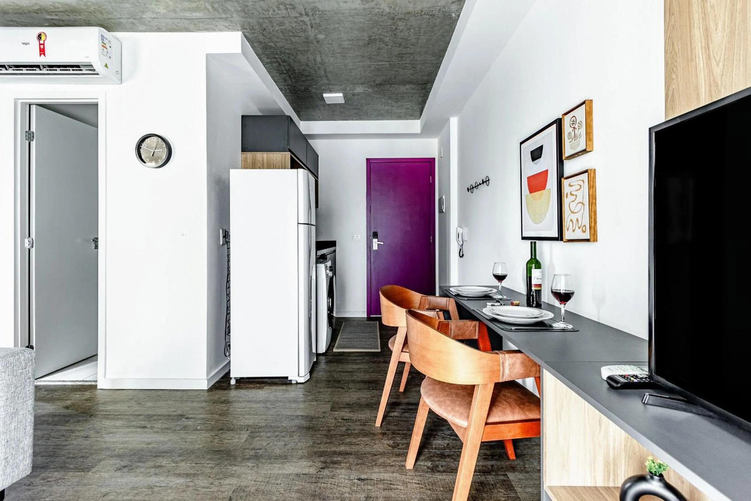 Kitchen or kitchenette in Xtay BK30 Santana - Apartamentos decorados próximos ao metrô