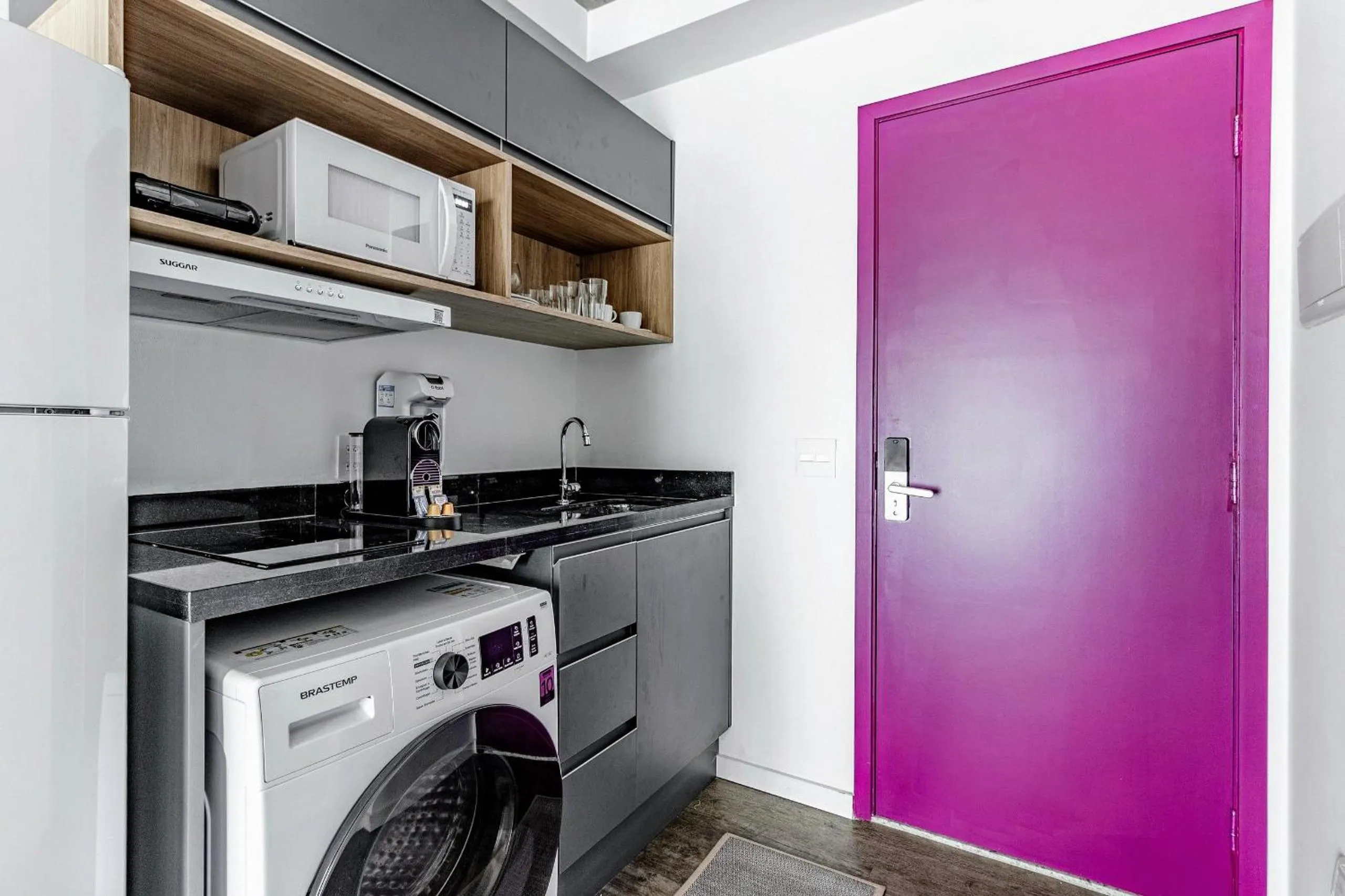 Kitchen or kitchenette in Xtay BK30 Santana - Apartamentos decorados próximos ao metrô