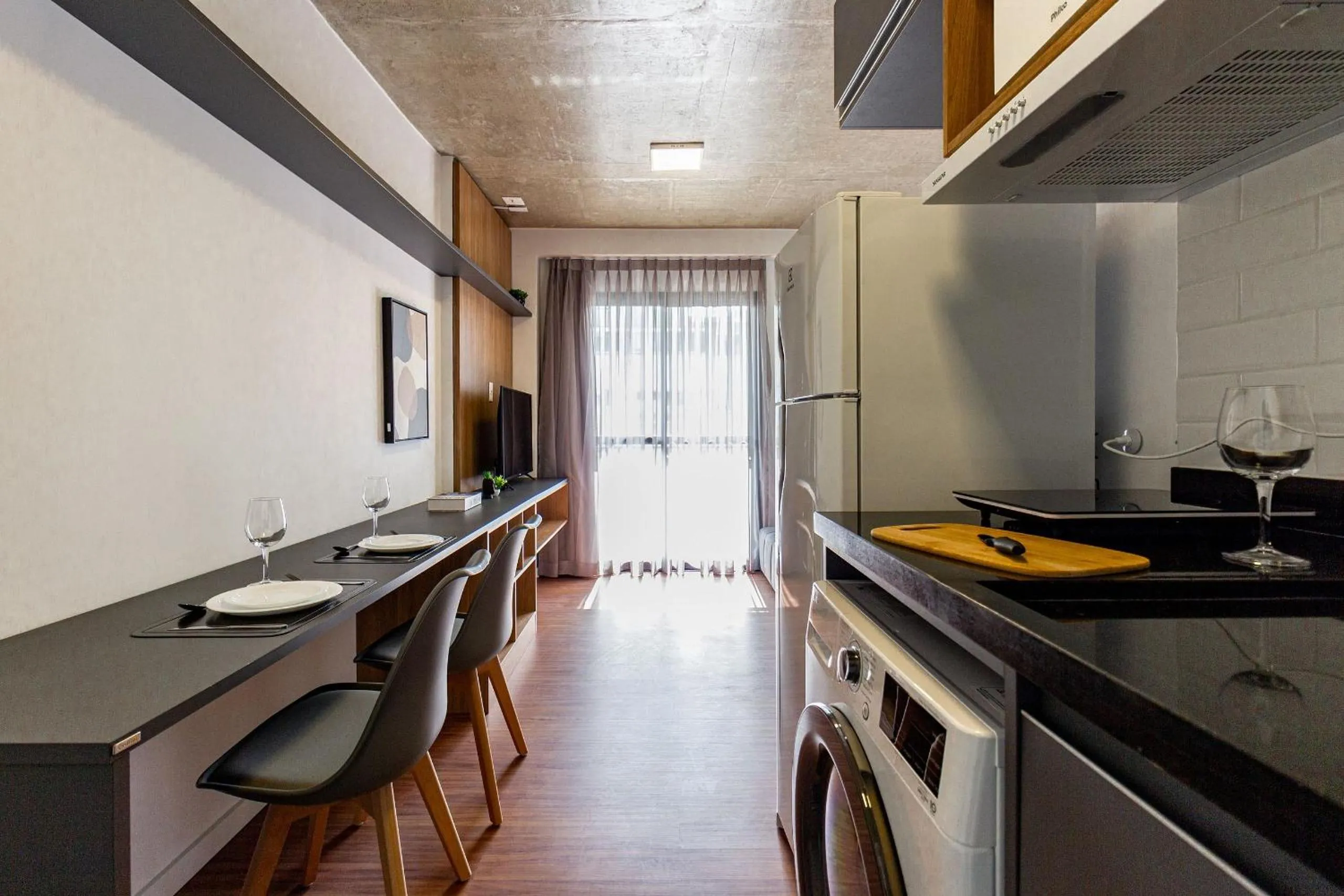 Kitchen or kitchenette in Xtay BK30 Santana - Apartamentos decorados próximos ao metrô