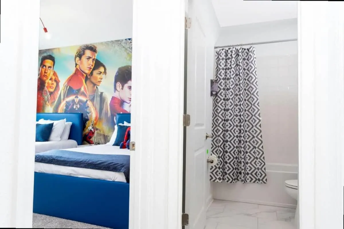 Bed in Stunning Family Friendly 5 Bd w/ Pool Close to Disney @ Storey Lake 4242