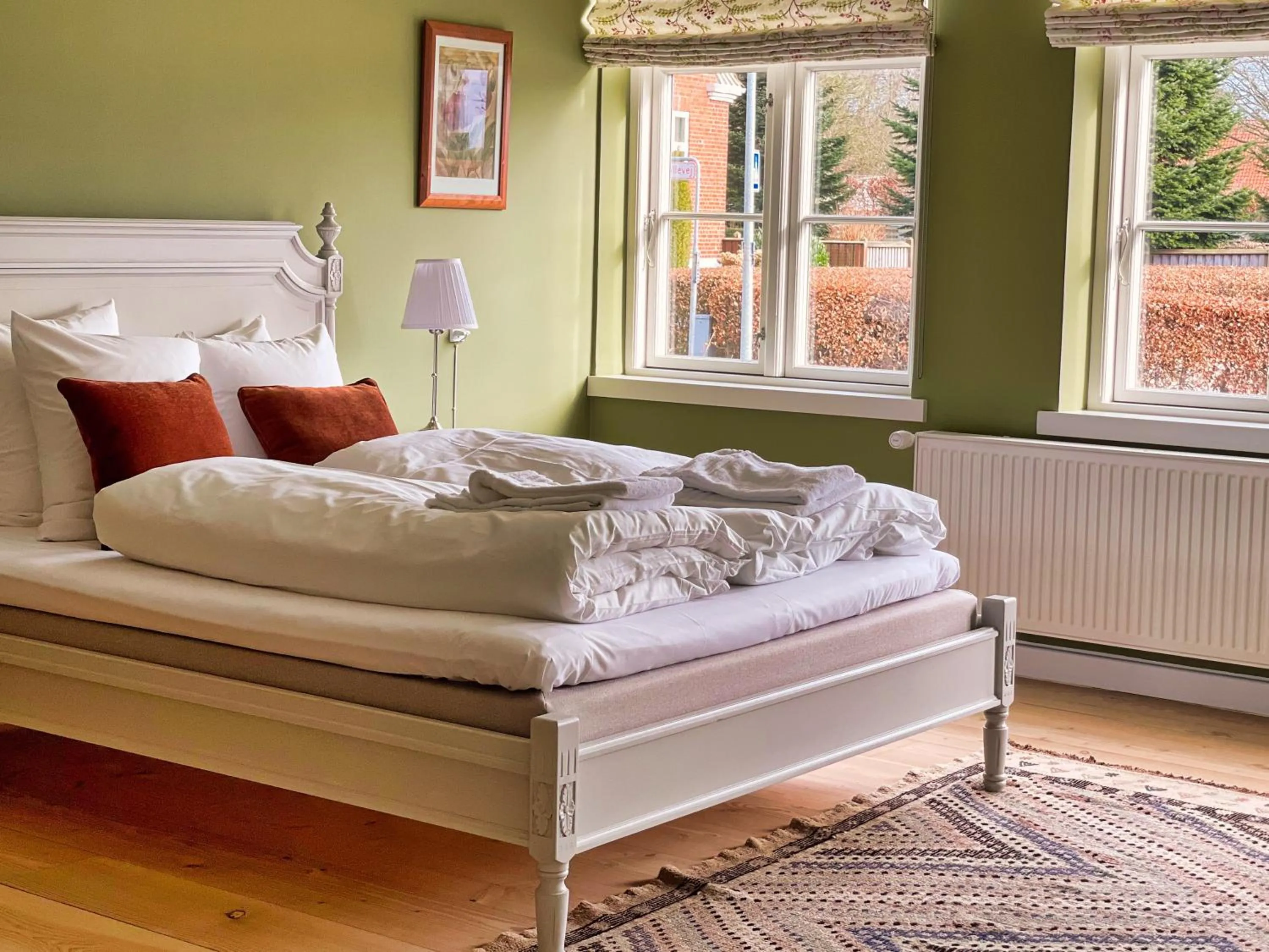 Bedroom, Bed in Schackenborg Slotskro