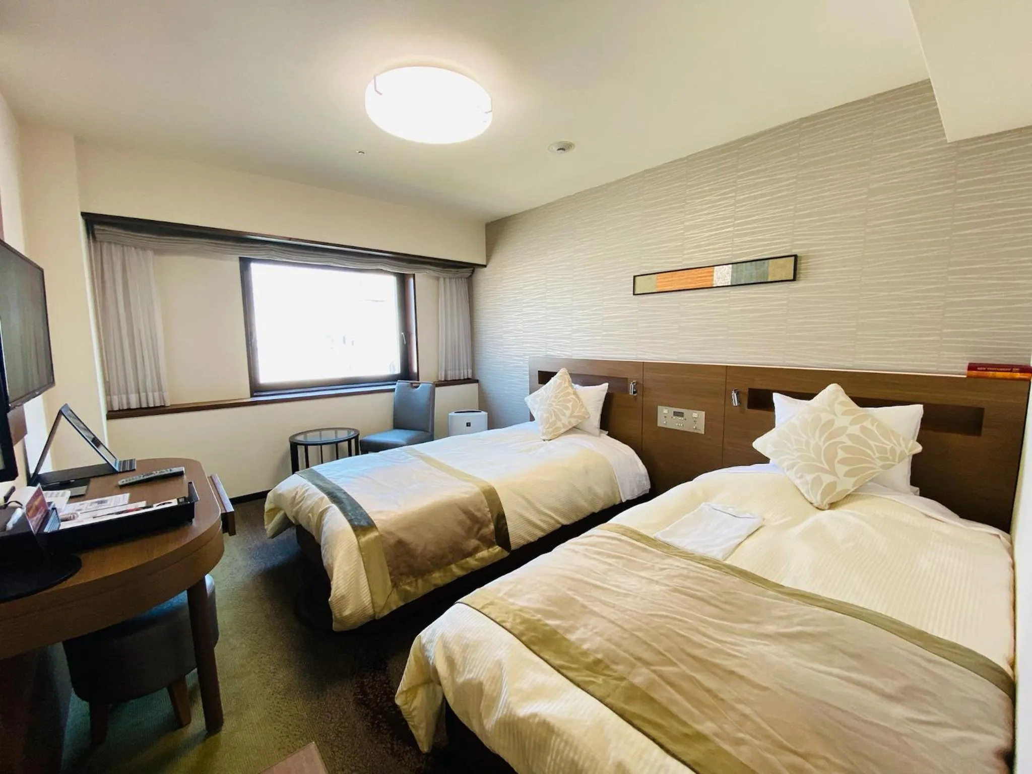 Bed in Koriyama View Hotel Annex