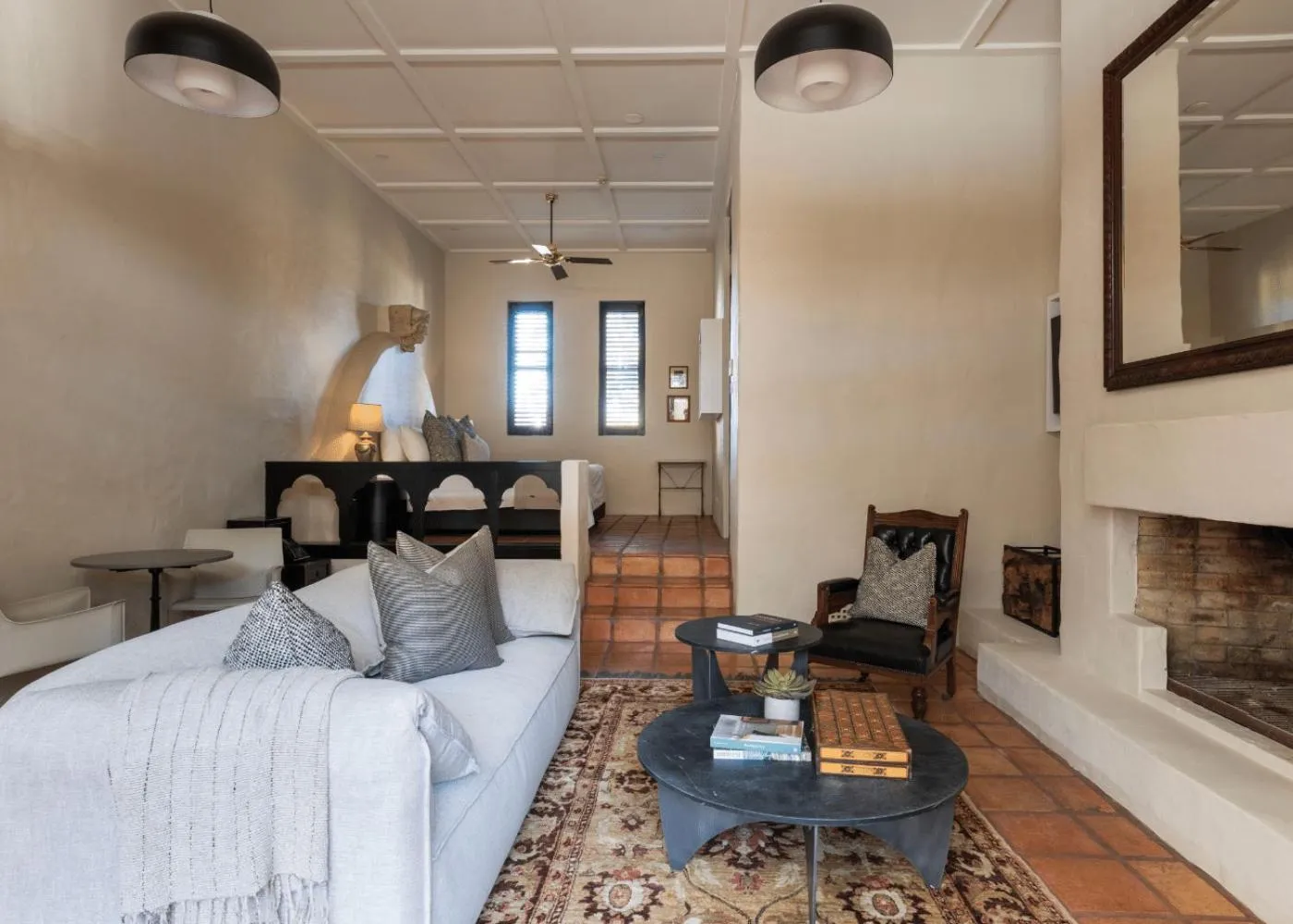 Seating area in Tower Lodge