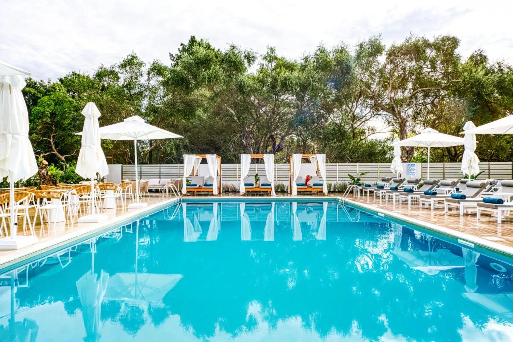 Swimming pool in Hidden Cove Corfu