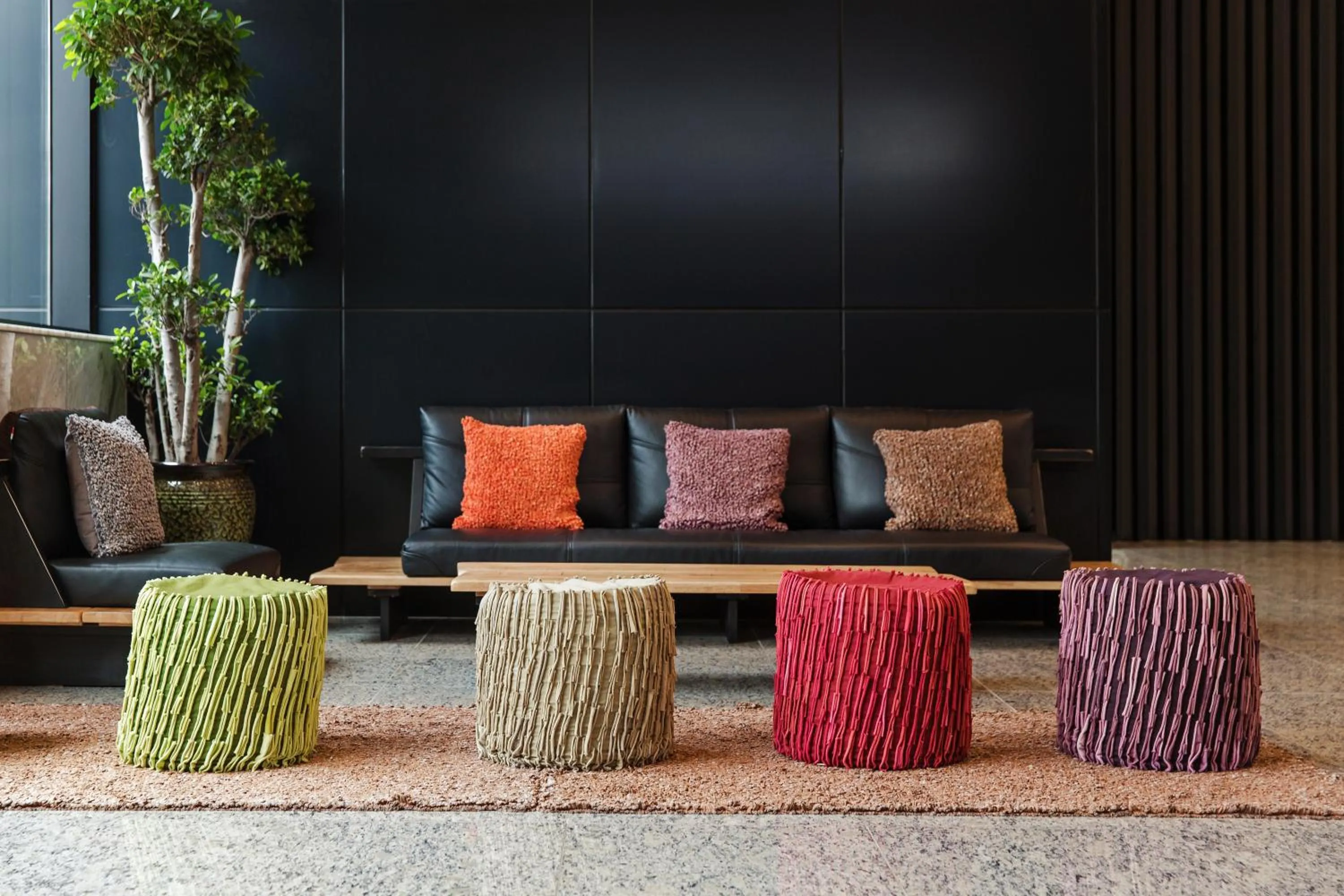 Lobby or reception in Hotel Adela