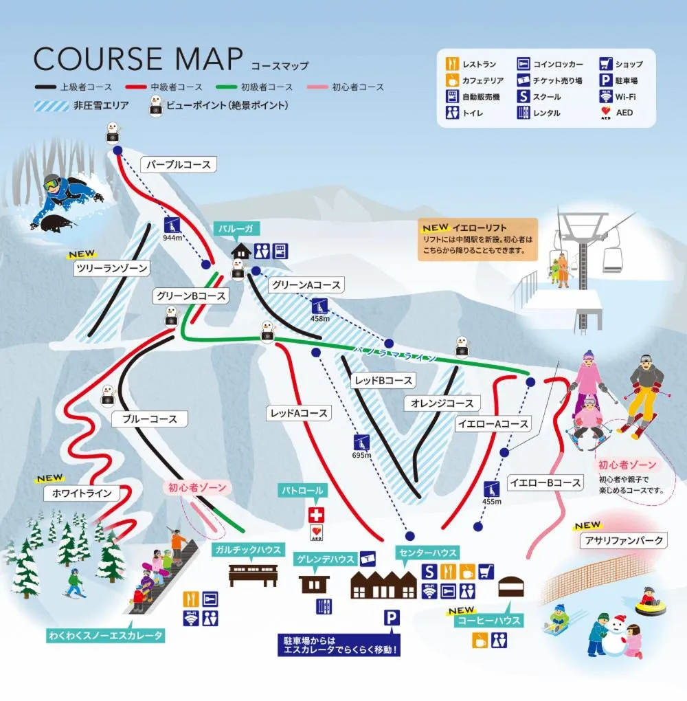 Skiing in 朝里川温泉ホテル