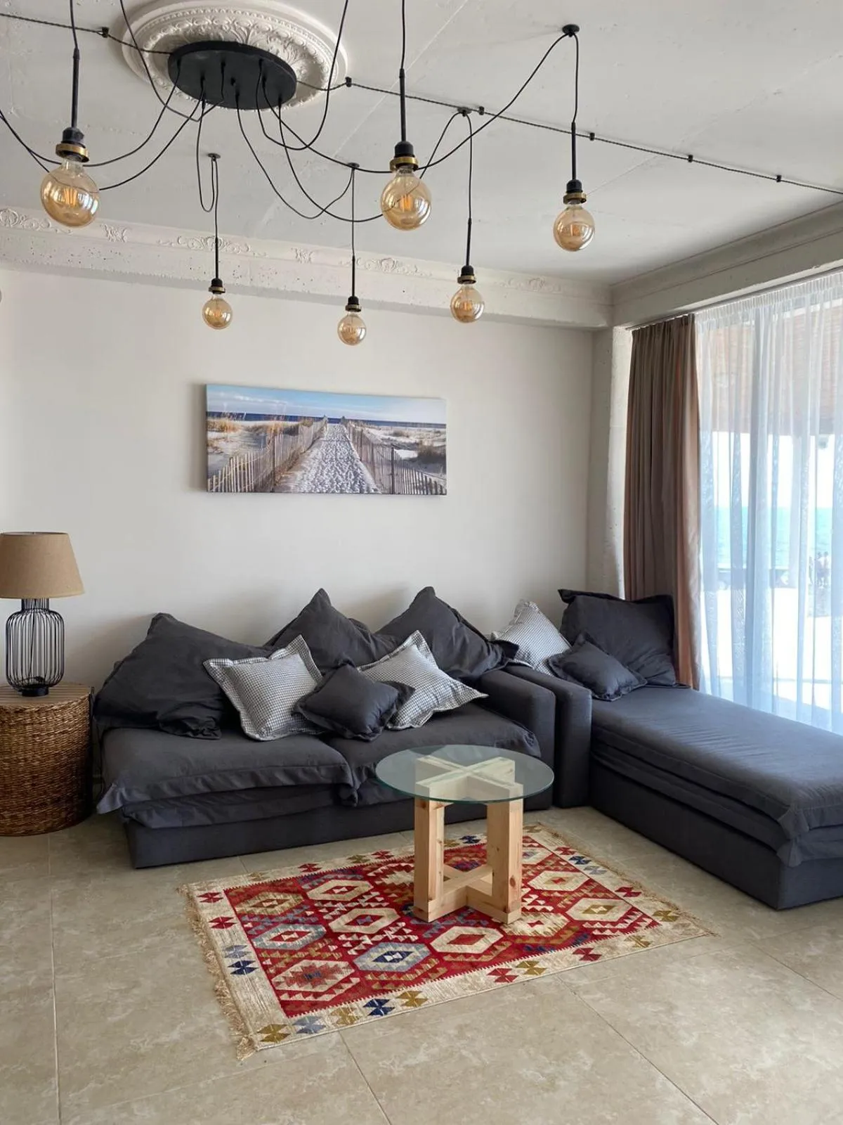 Seating area in Claude Monet Seaside Hotel
