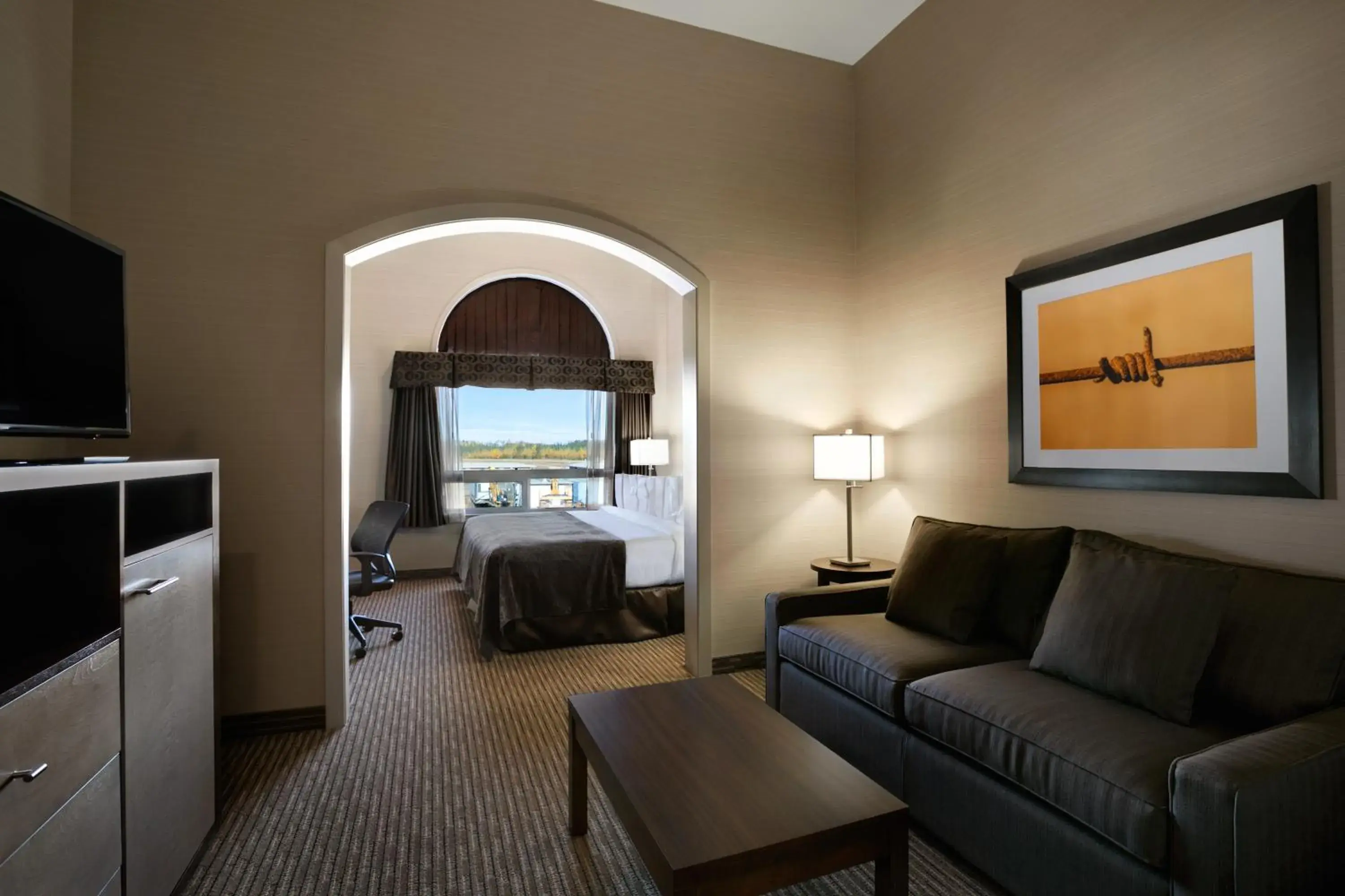 Deluxe King Suite with Spa Bath in Ramada by Wyndham Conklin Deluxe King Suite with Spa Bath in Ramada by Wyndham Conklin