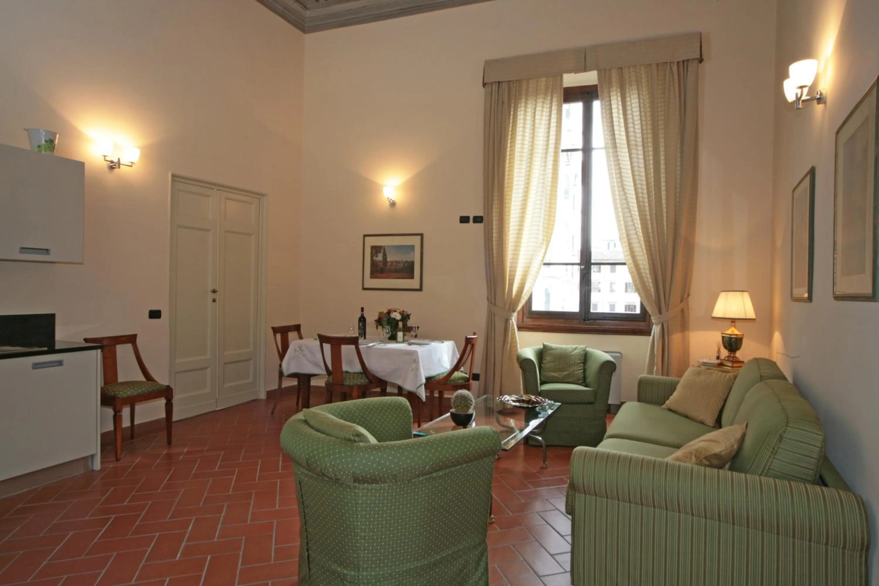 Living room in Palazzo Gamba Apartments al Duomo