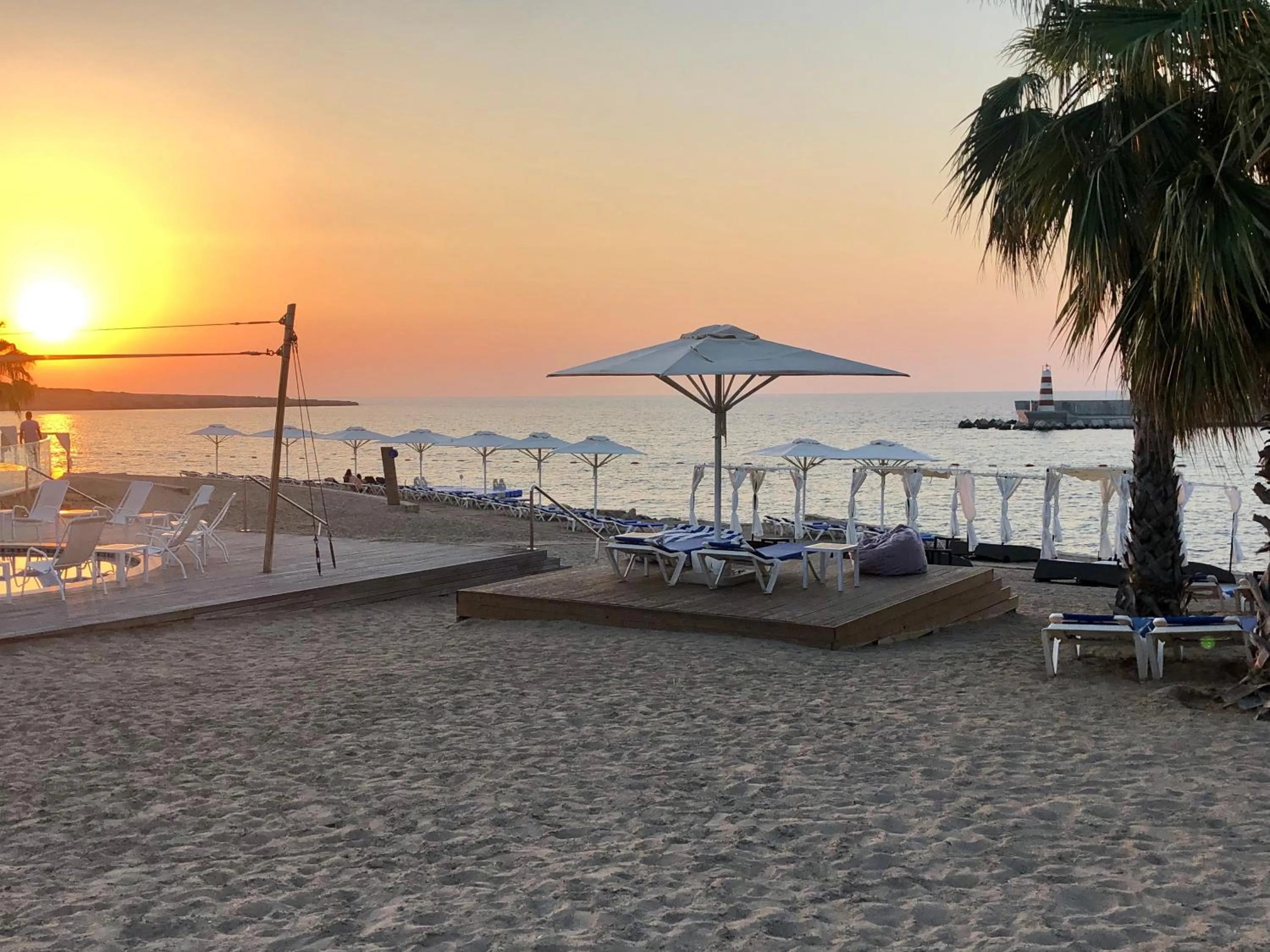 Sunset in Karpaz Gate Marina Hotel