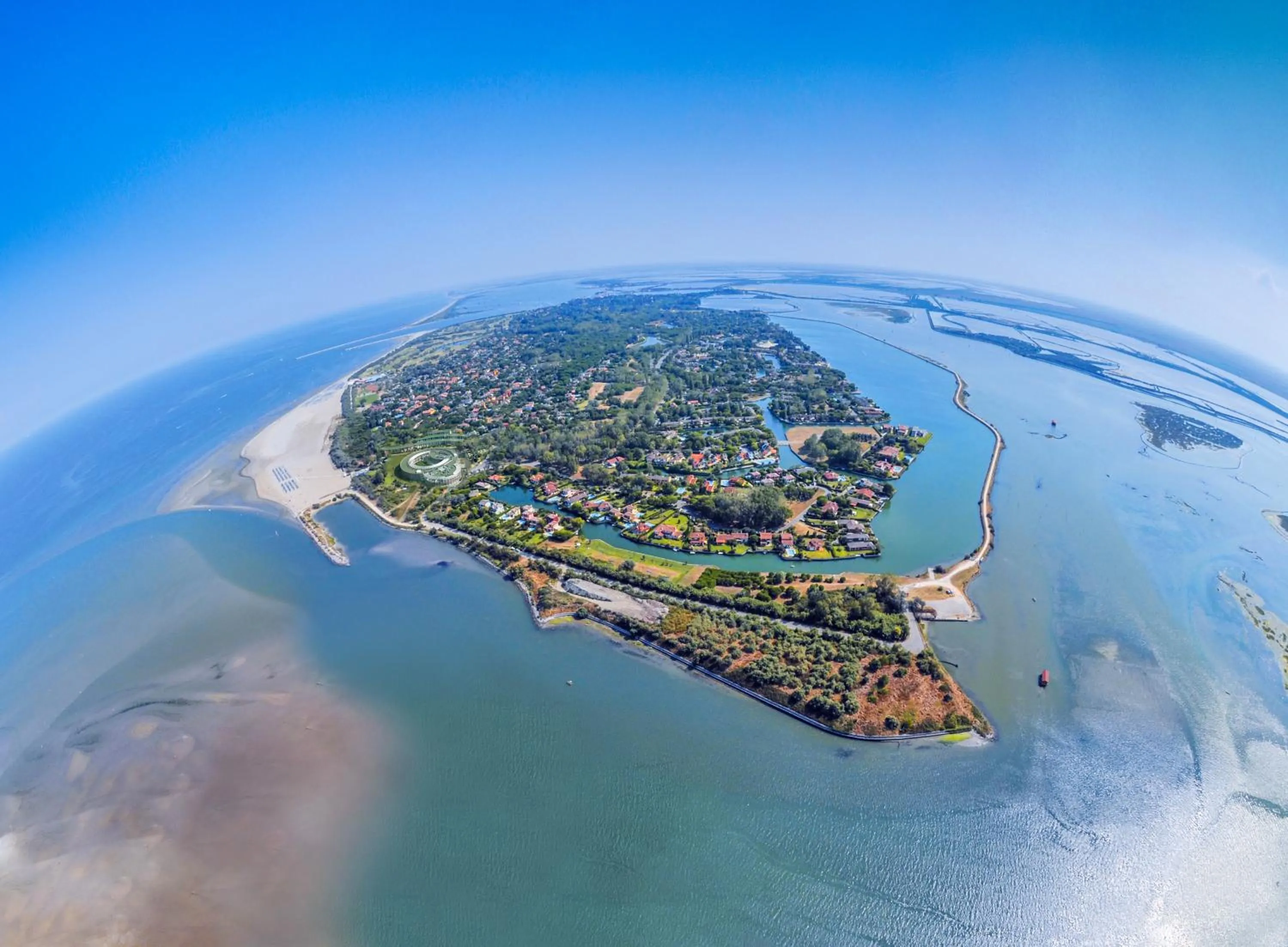 Bird's eye view in Isola di Albarella Golf Hotel
