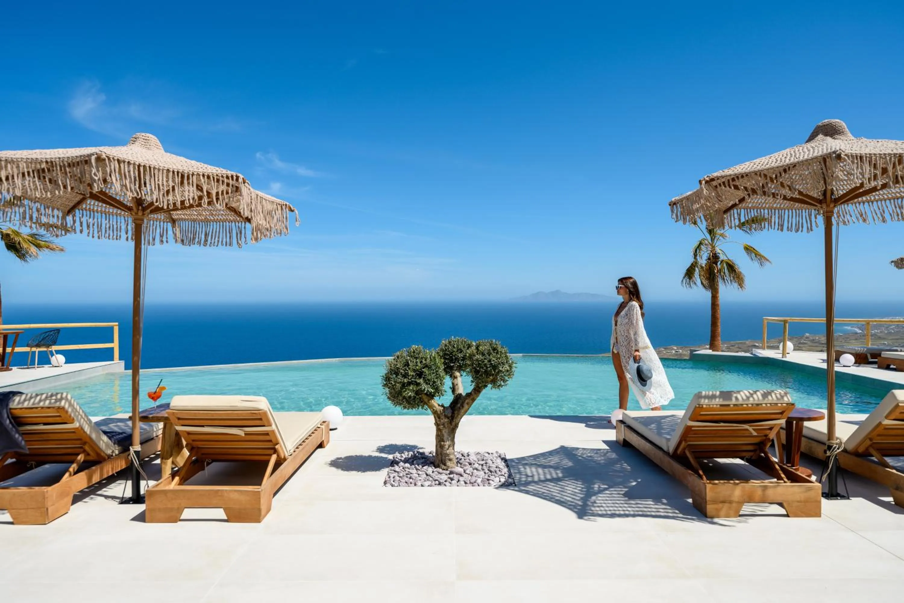 Pool view in Leon Luxury Suites