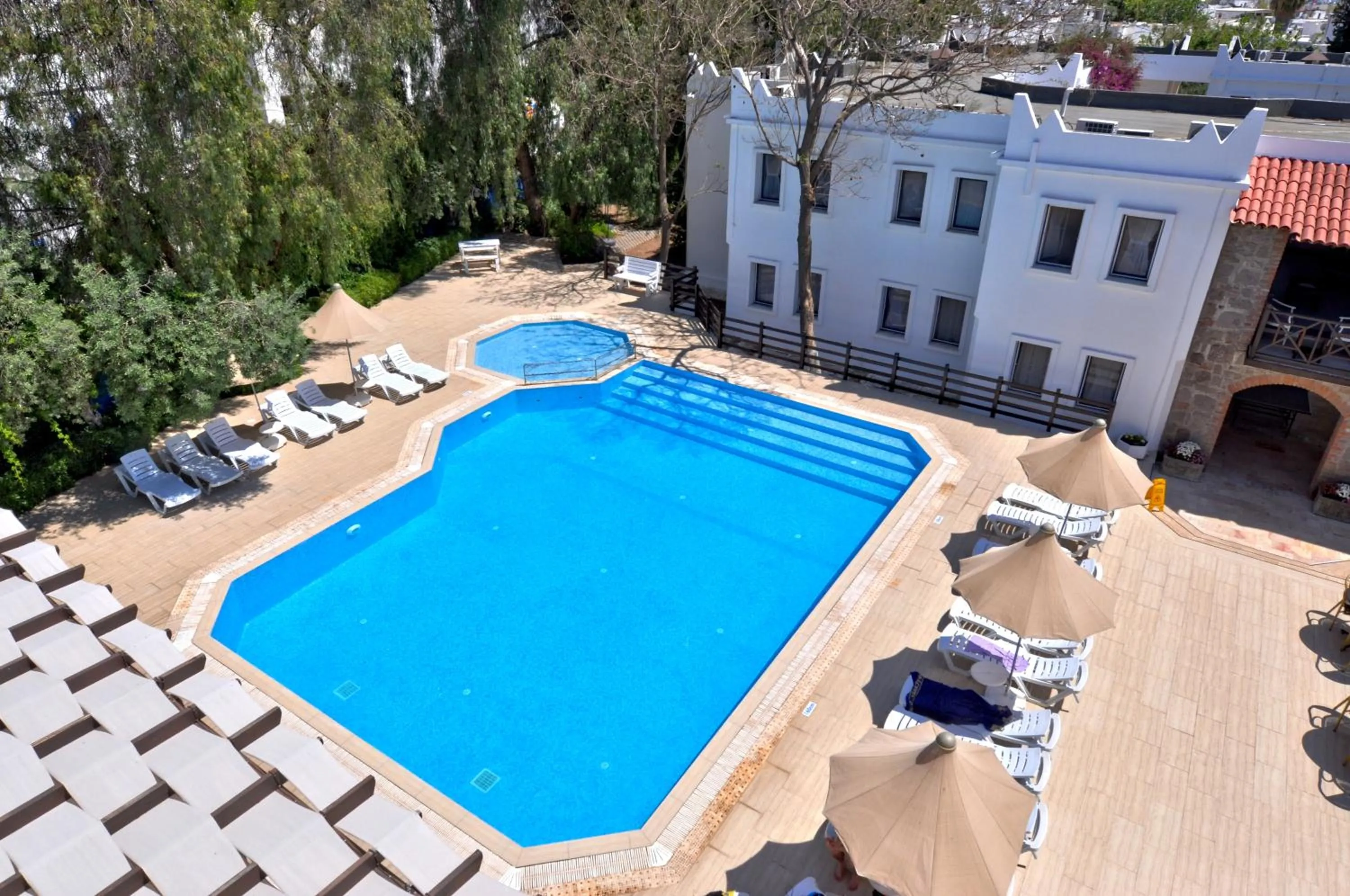Bird's eye view in Hotel Atrium