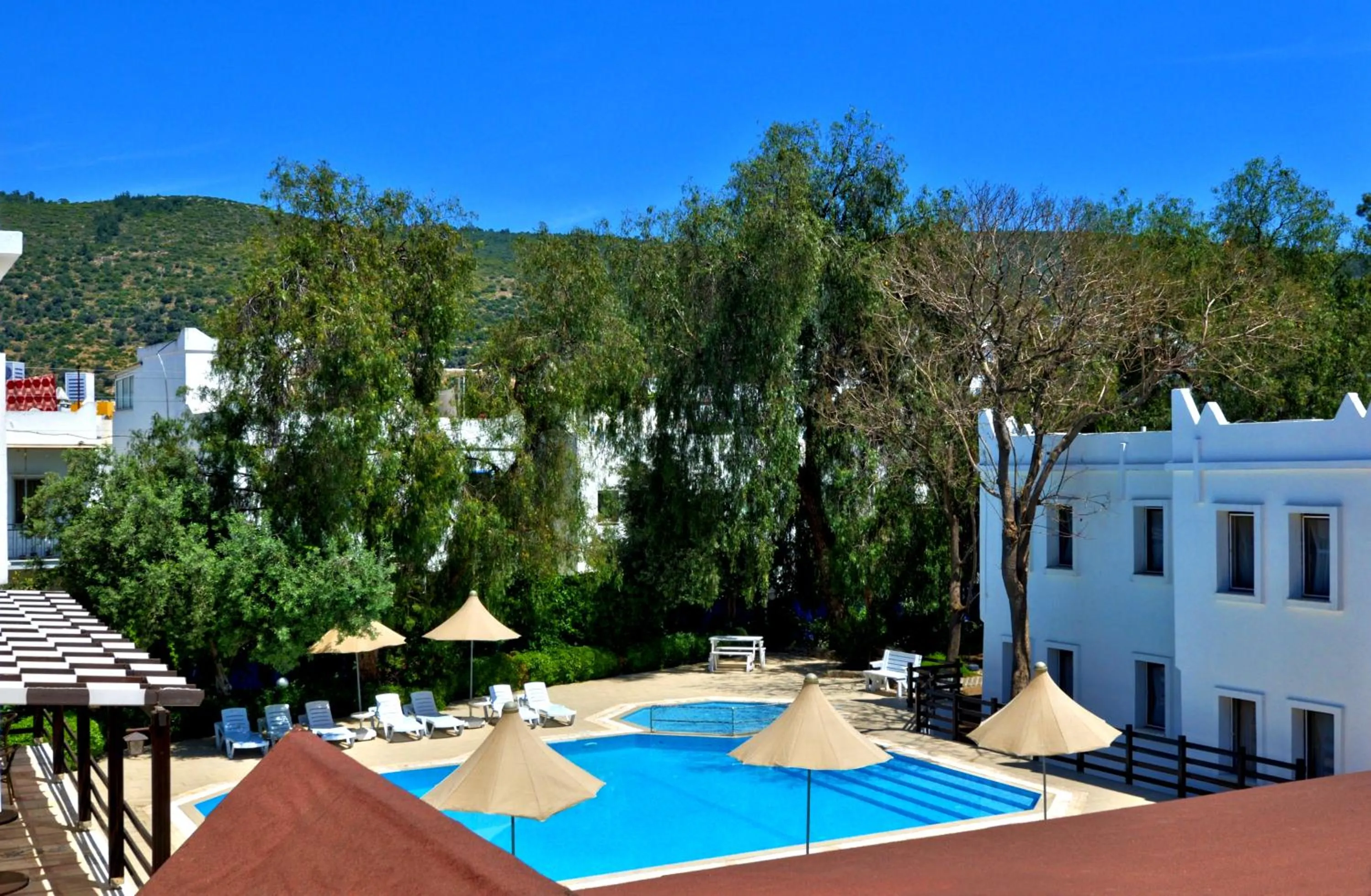 Pool view in Hotel Atrium