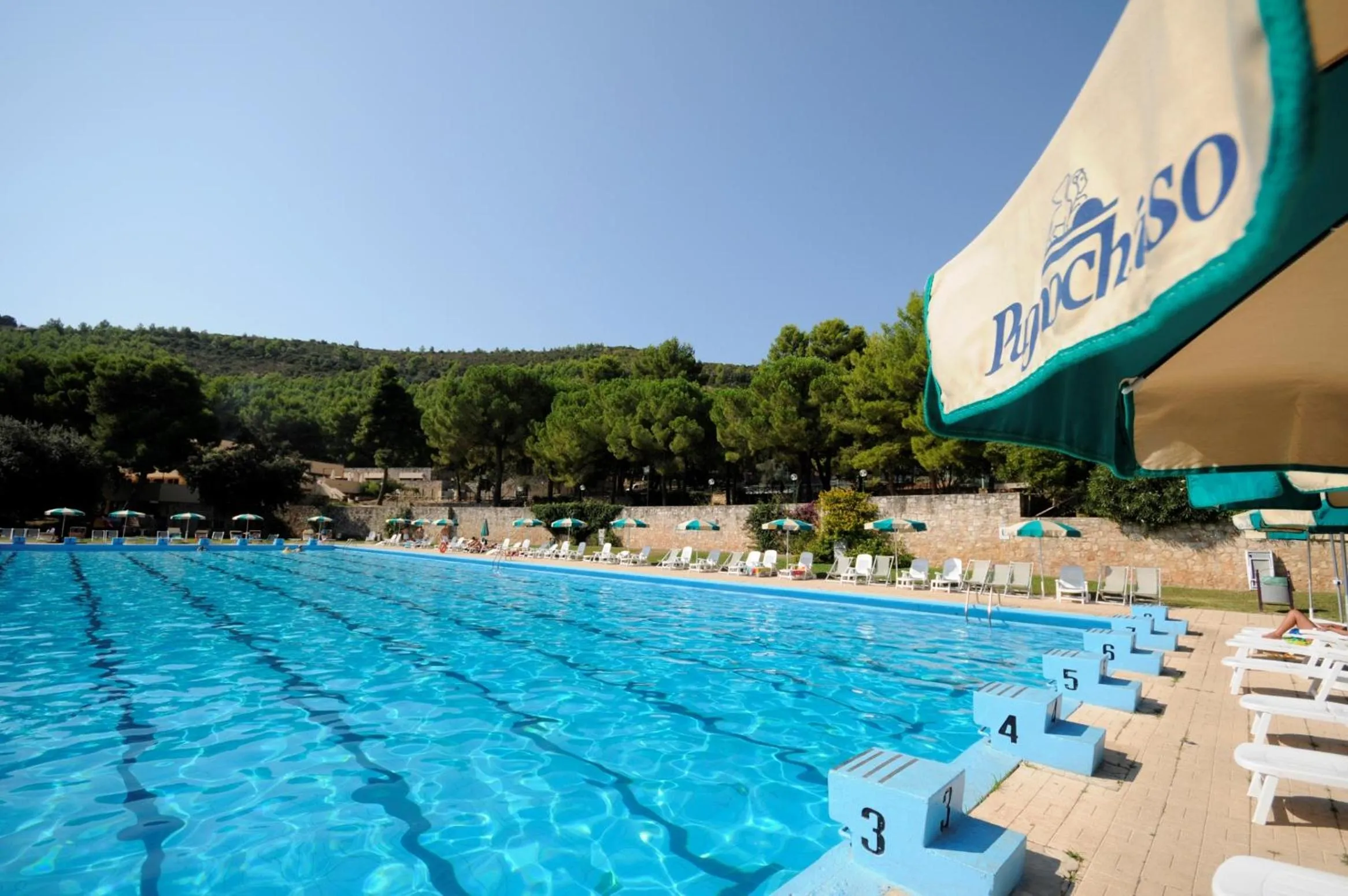 Swimming pool in Pugnochiuso Resort Hotel del Faro