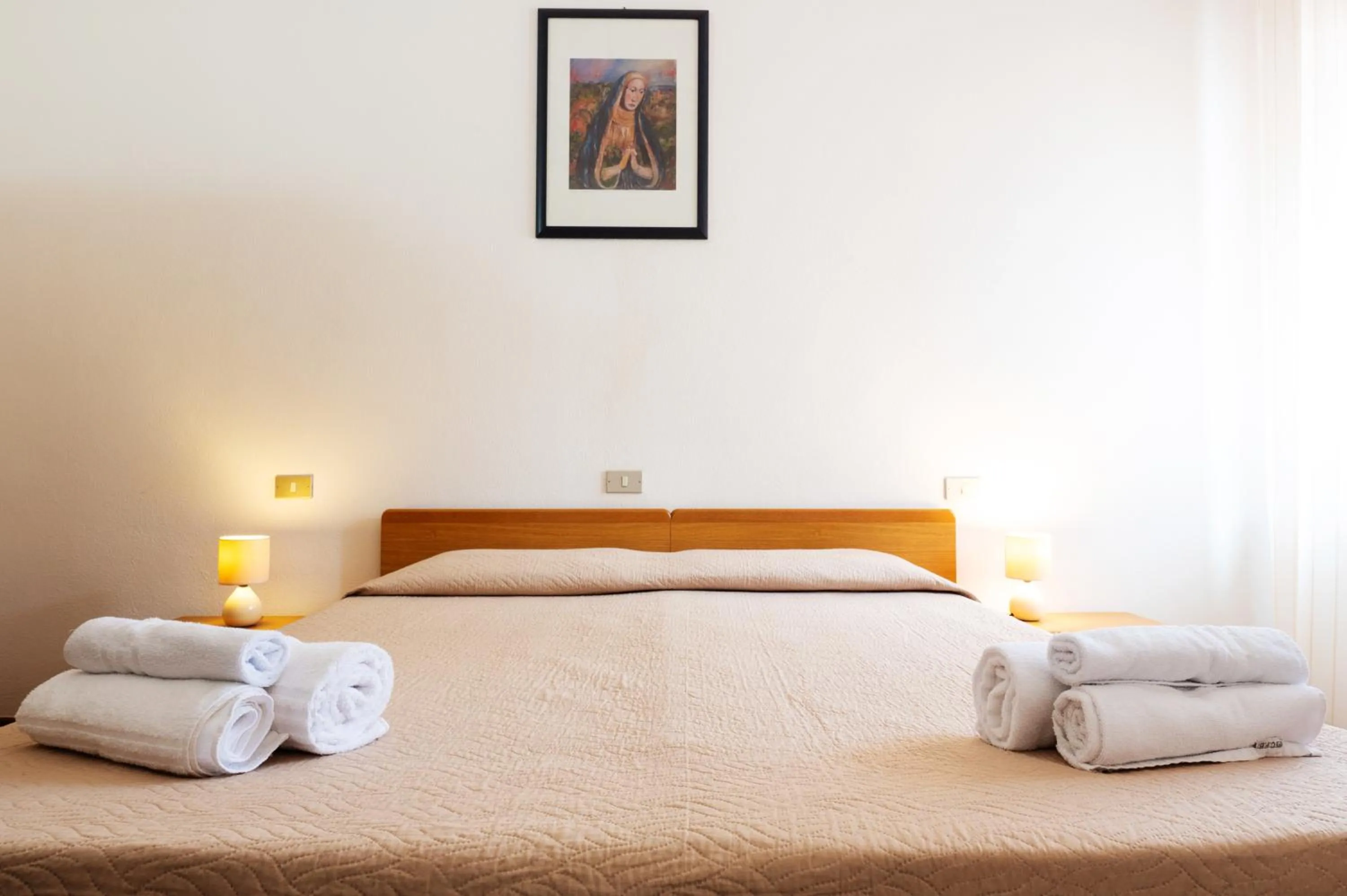 Bed in Hotel L'Aragosta